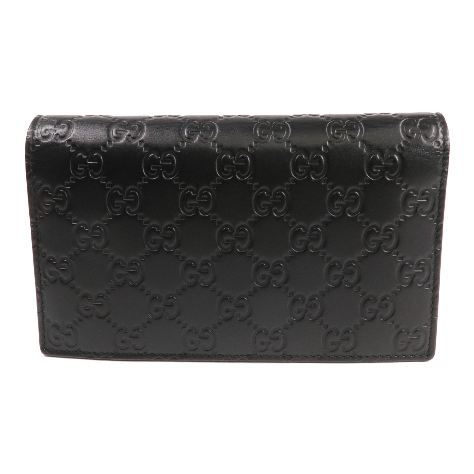 GUCCI 牛皮皮革Chain Shoulder Bag金扣鏈帶肩背袋