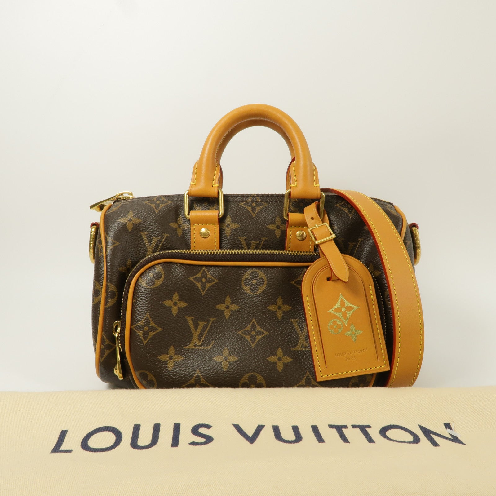 LOUIS VUITTON Monogram Keepall 25 Cargo手挽肩背兩用袋