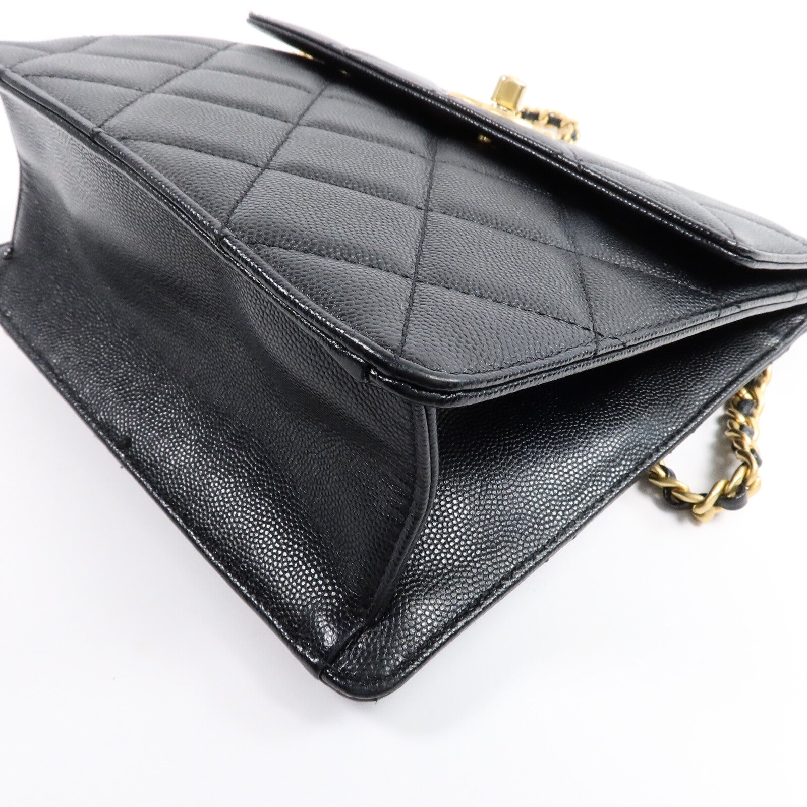 CHANEL 牛皮皮革Chain Backpack背包