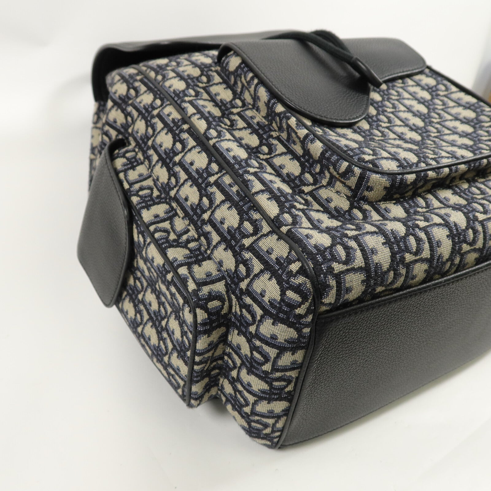 Dior 帆布/牛皮皮革Saddle Backpack背包