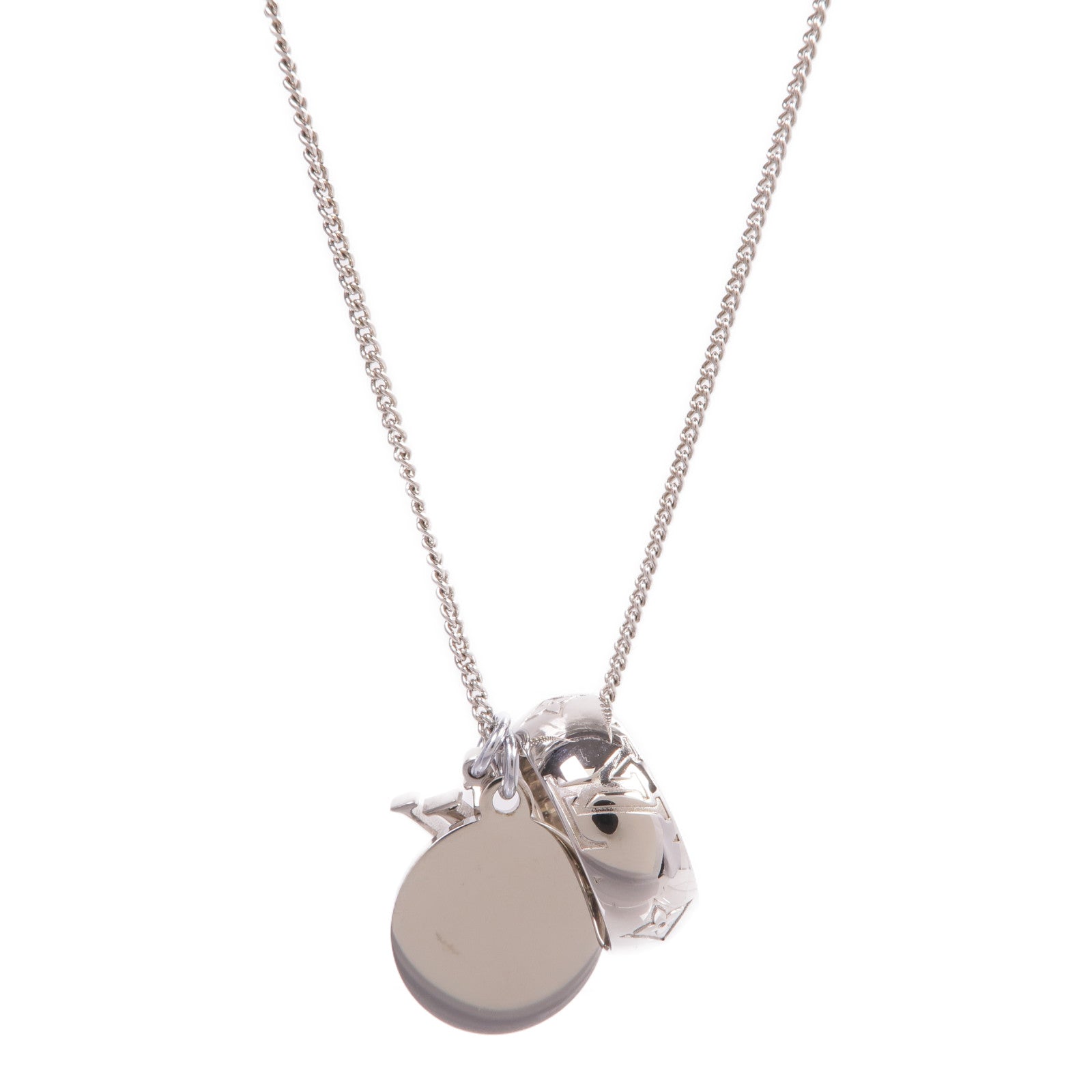 LOUIS VUITTON 金屬Monogram Charms Necklace項鍊