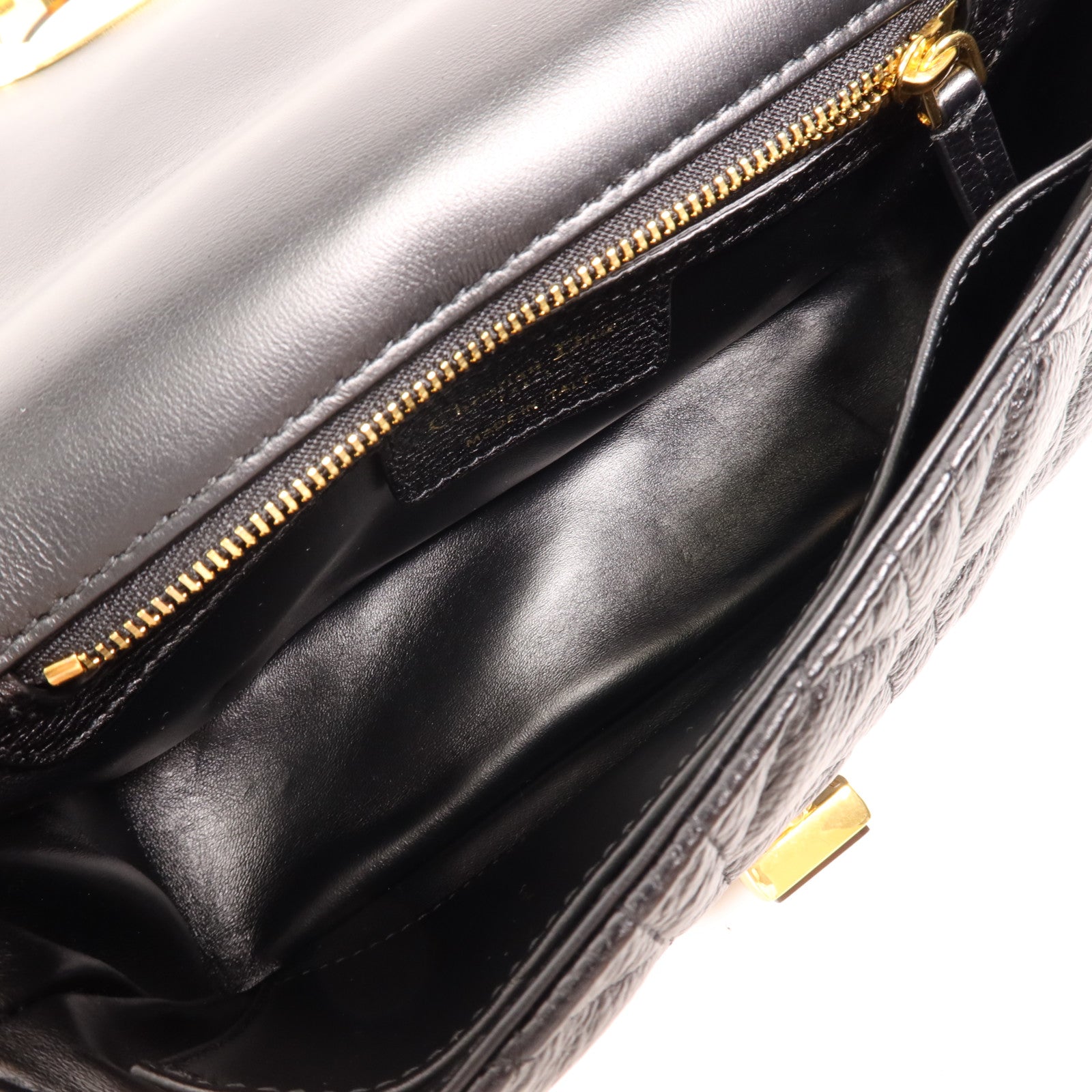 Dior 羊皮皮革Caro Small金扣肩背袋