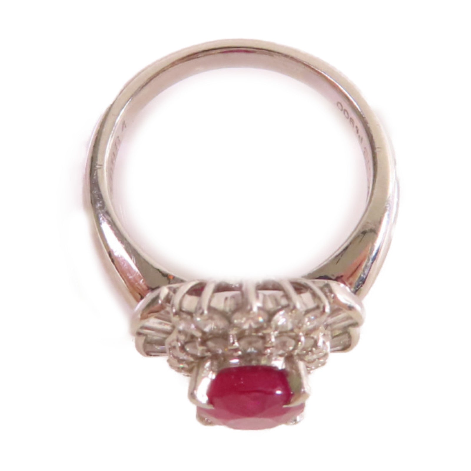 JEWELRY 【激減優惠】PT900鉑金/2.13ct紅寶石/0.84ct鑽石Ruby Ring戒指US#5.5