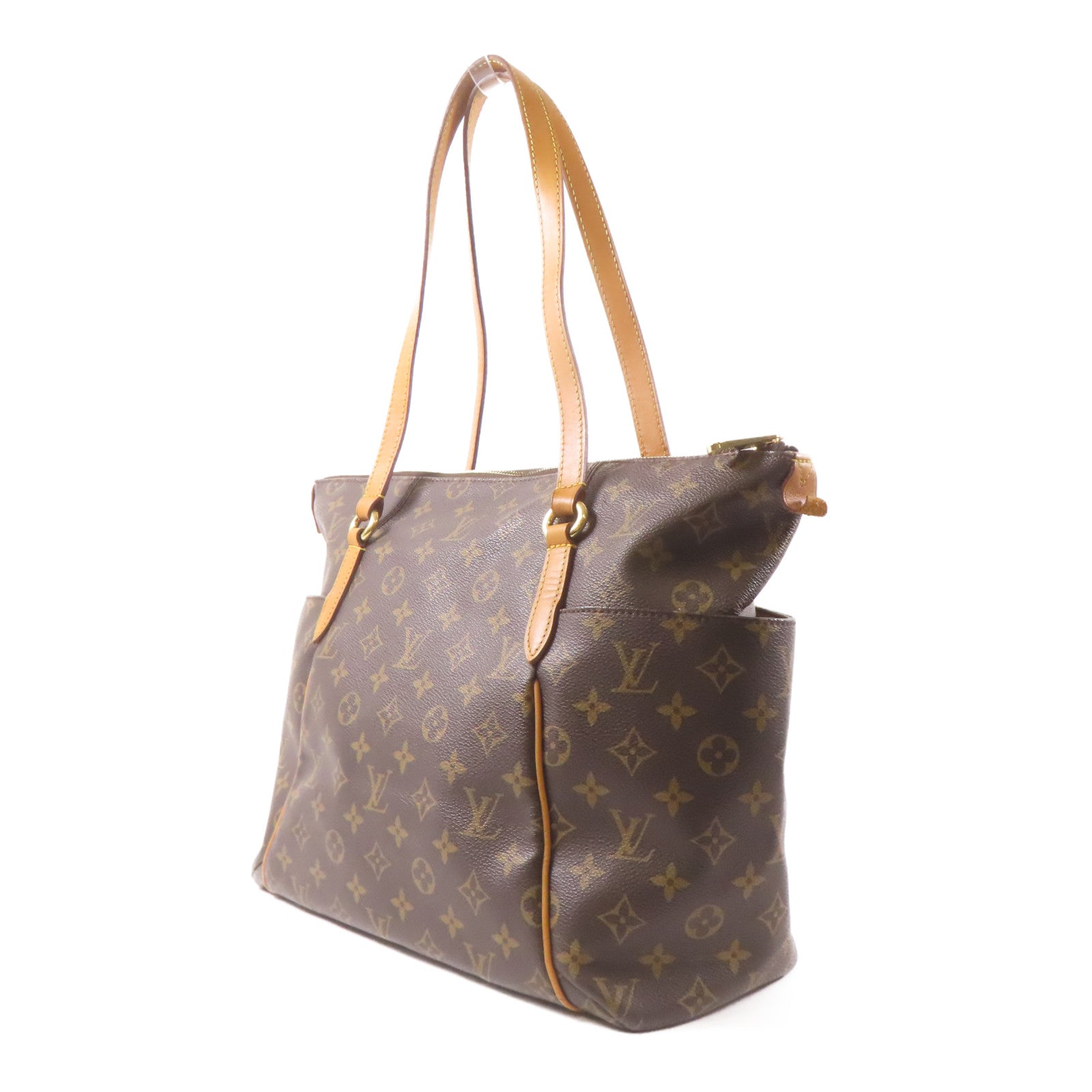 LOUIS VUITTON Monogram Totally MM金扣肩背袋啡色