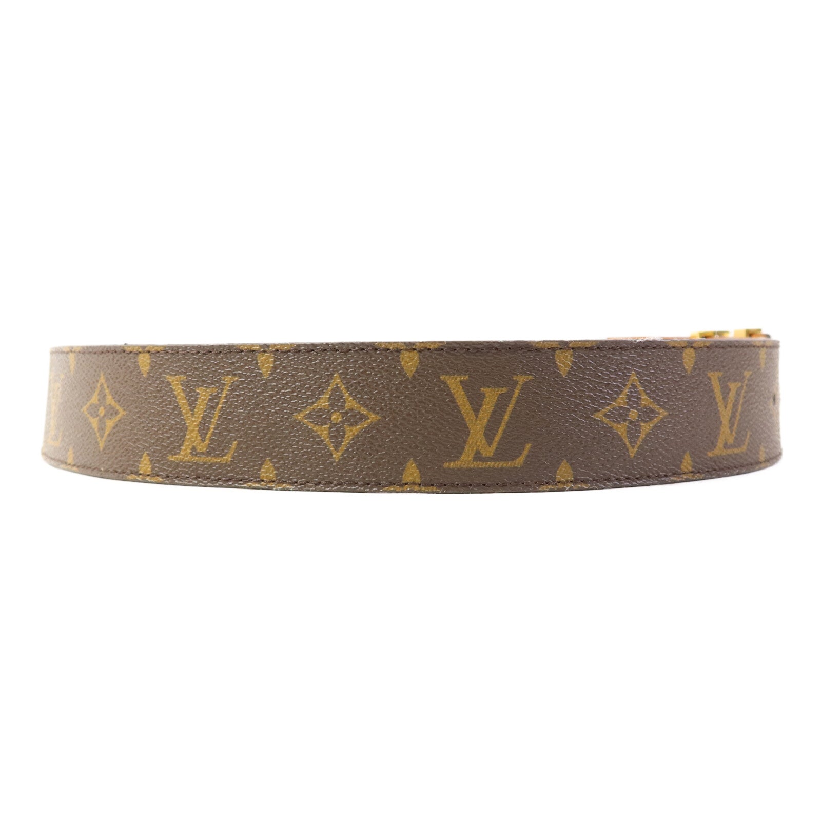 LOUIS VUITTON Monogram Belt金扣皮帶