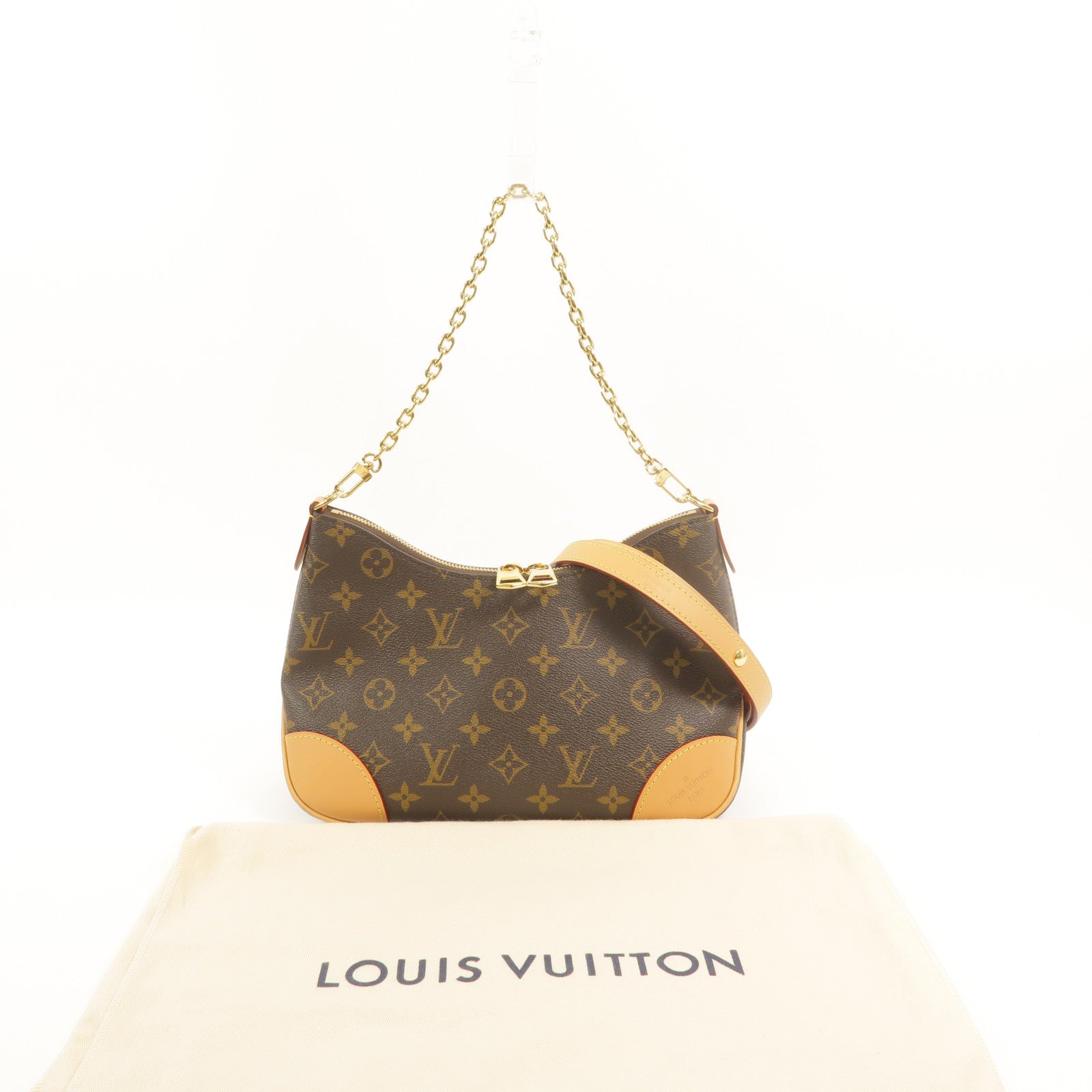 LOUIS VUITTON Monogram Boulogne PM手挽肩背兩用袋