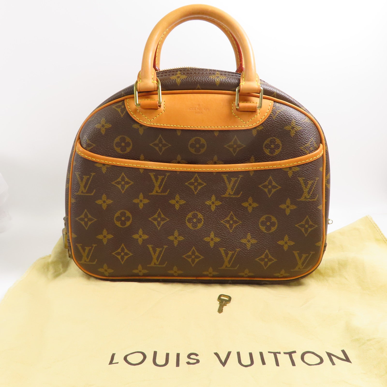 LOUIS VUITTON Monogram Trouville金扣手挽袋