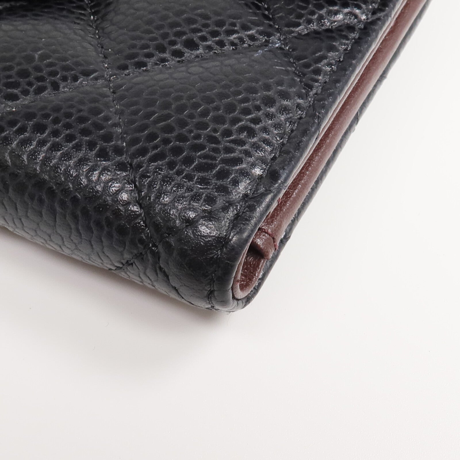 CHANEL 牛皮皮革Wallet金扣錢包