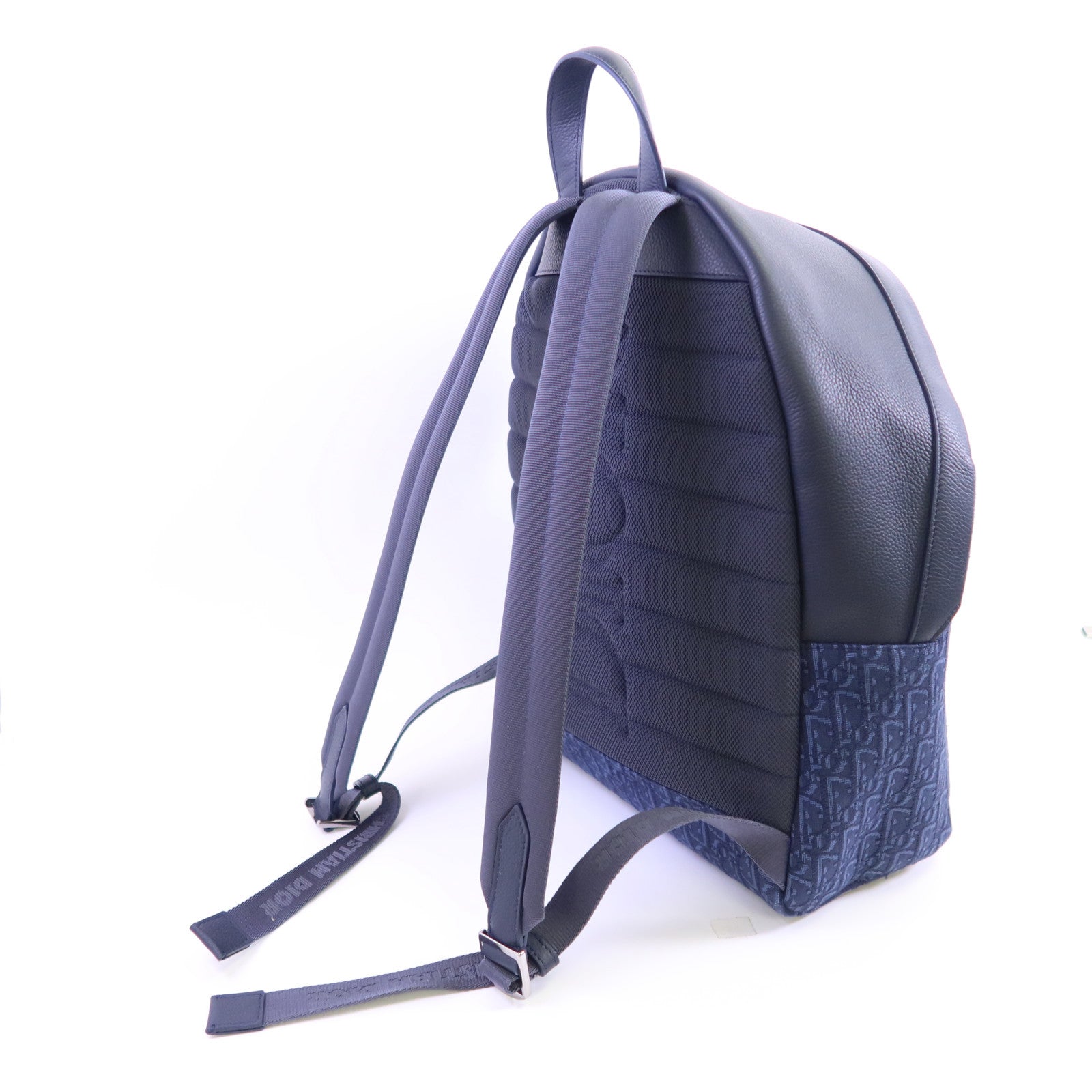 Dior Obriqur帆布/牛皮皮革Dior X Kaws Rider 2.0 Zipped Backpack銀扣背包