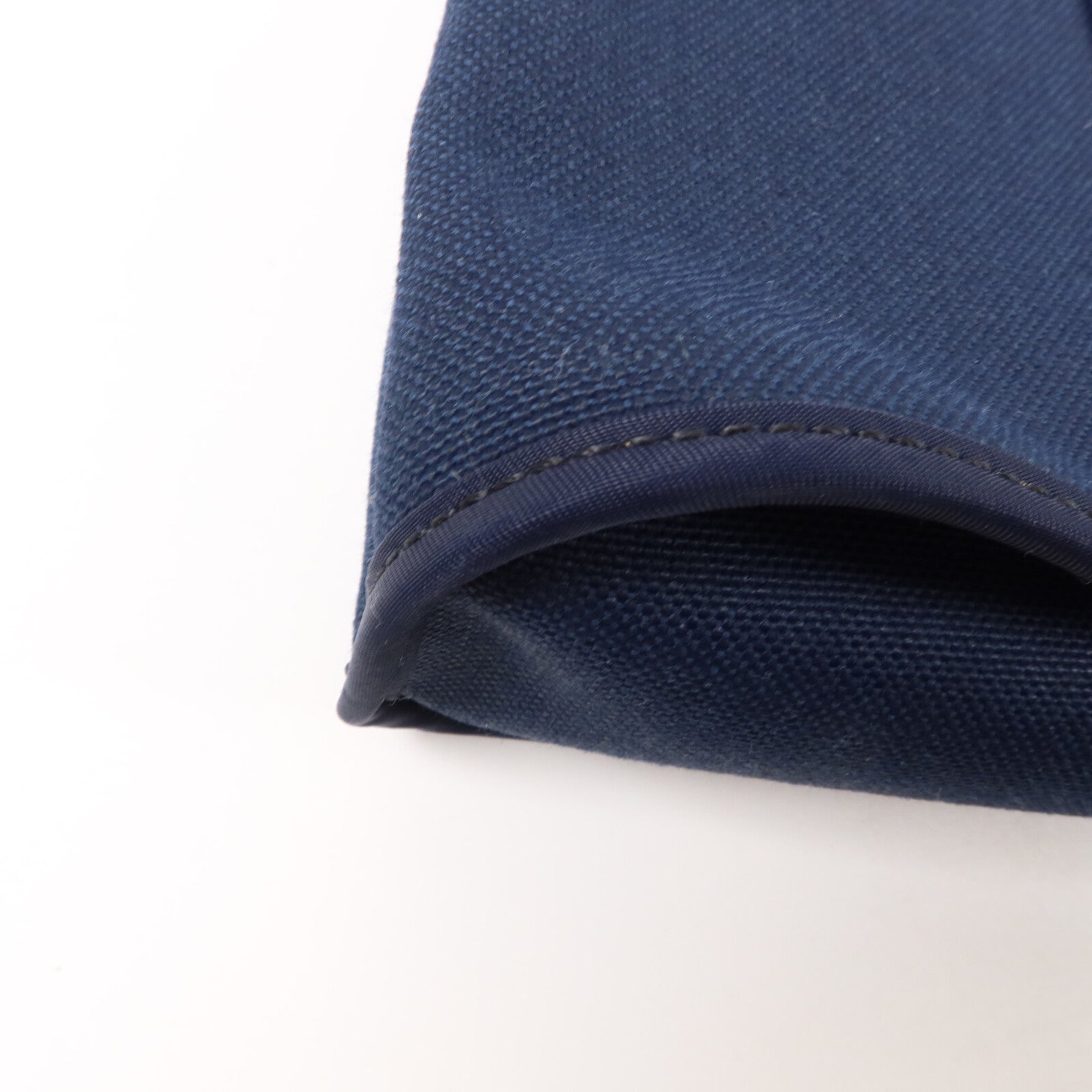 HERMES 帆布Cabag PM手挽肩背兩用袋Bleu Indigo