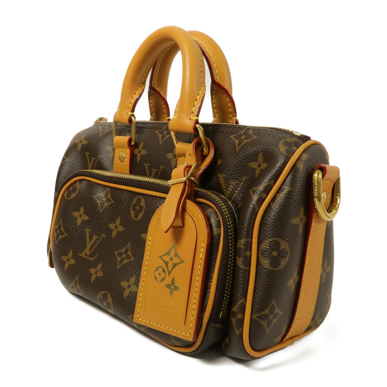 LOUIS VUITTON Monogram Keepall 25 Cargo手挽肩背兩用袋