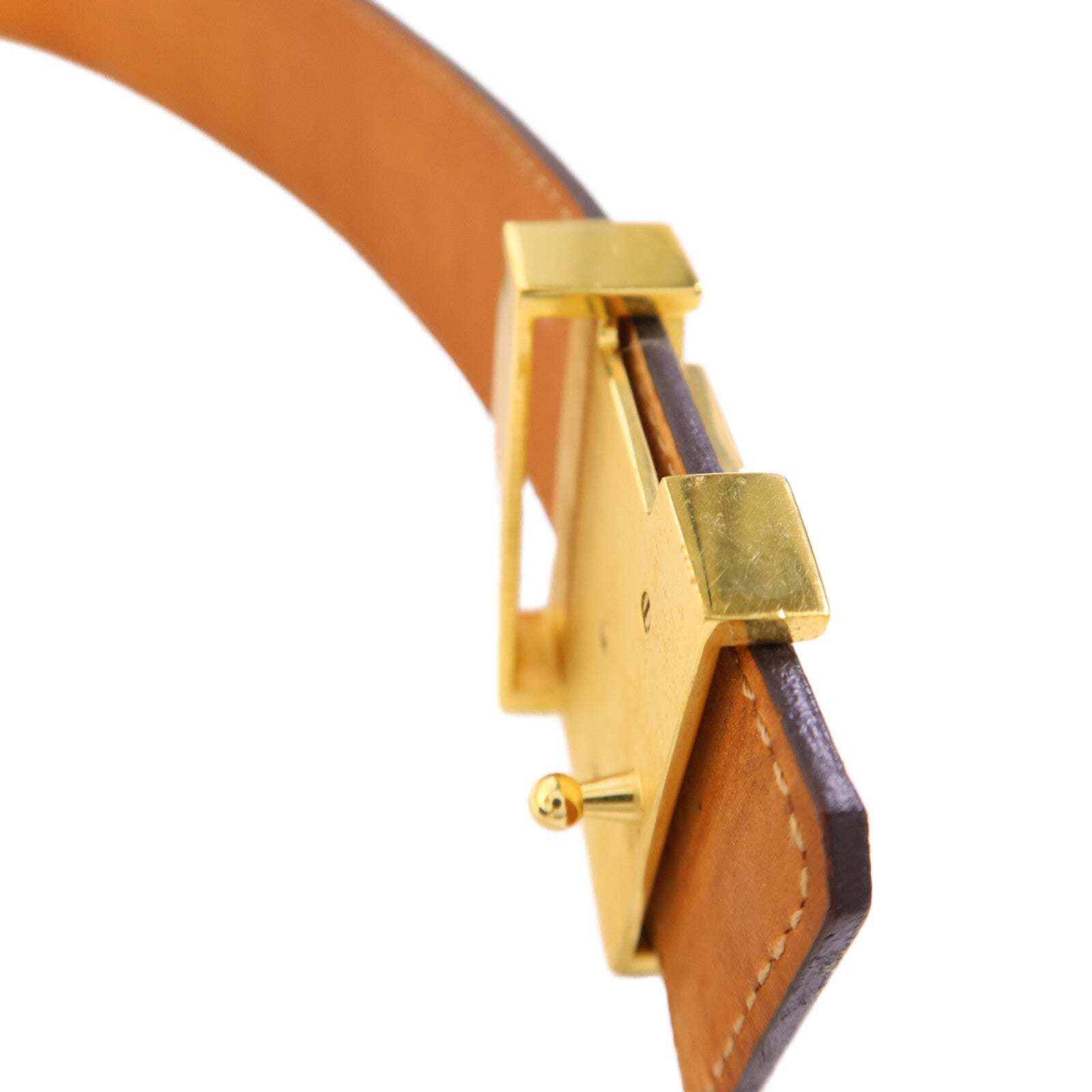 LOUIS VUITTON Monogram Belt金扣皮帶
