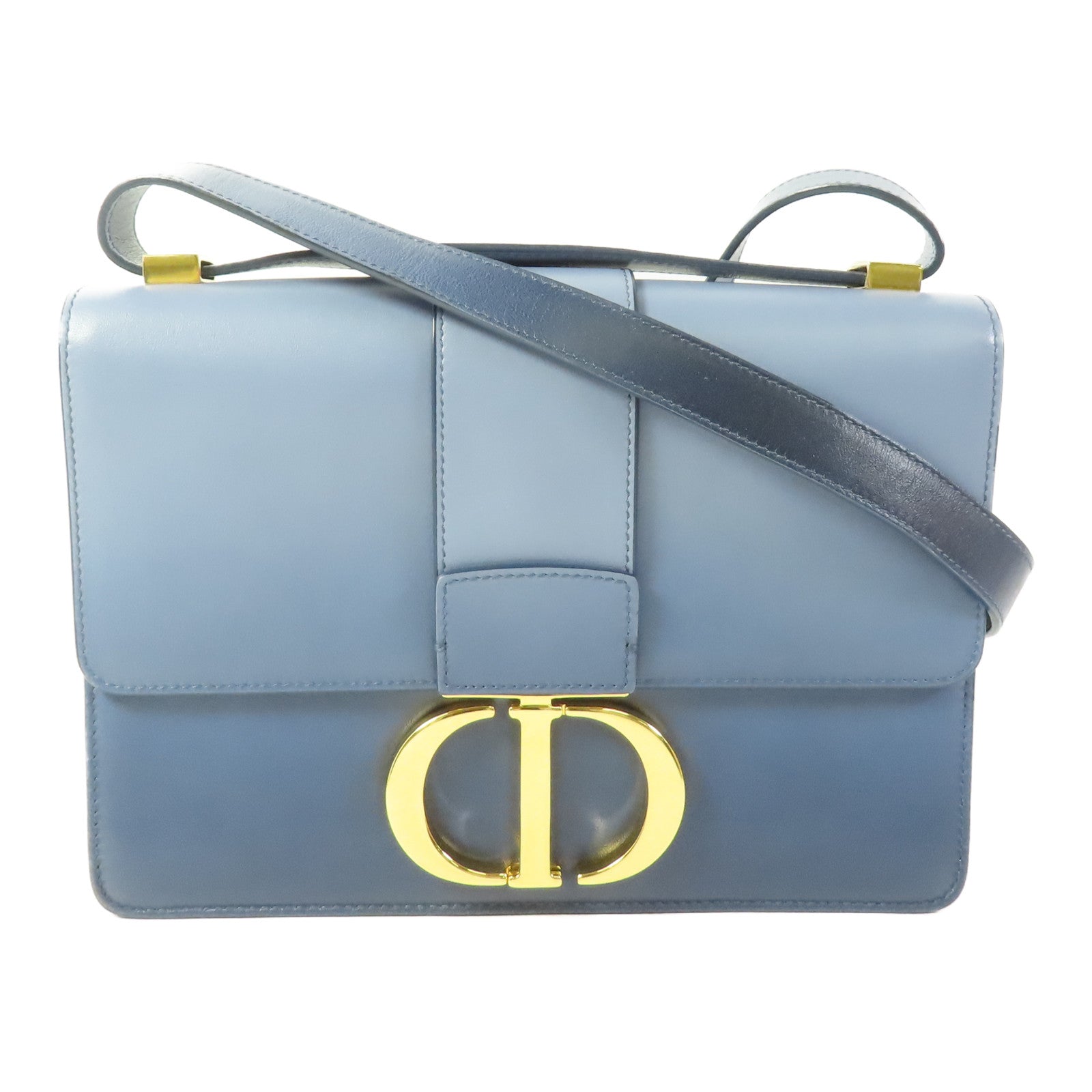 Dior 【激減優惠】牛皮皮革30 Montaigne金扣肩背袋