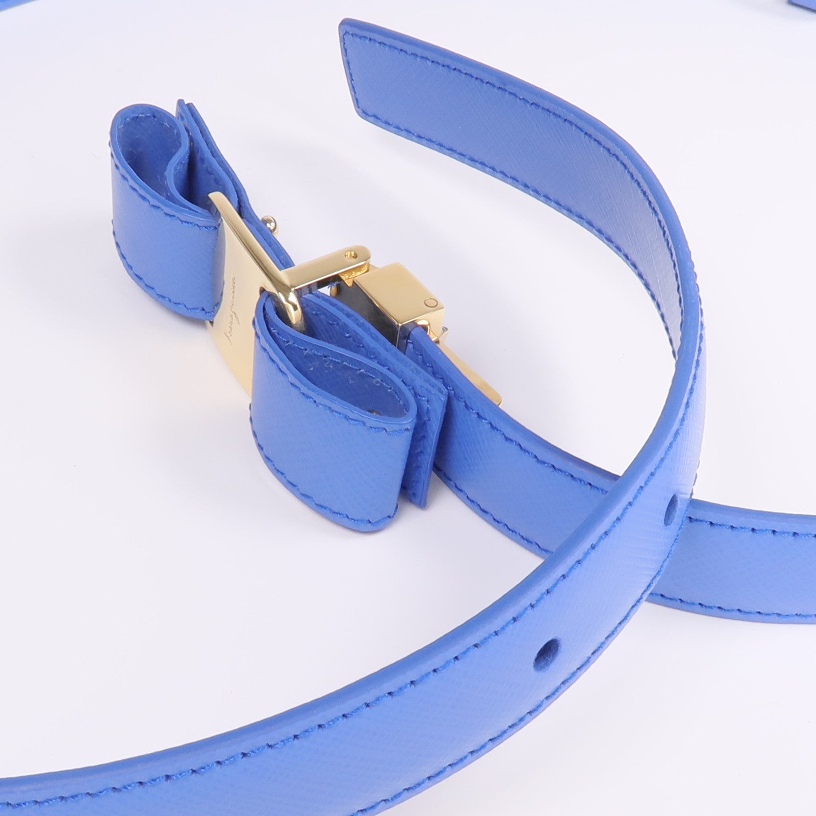 Salvatore Ferragamo 牛皮皮革Vara Bow Belt皮帶