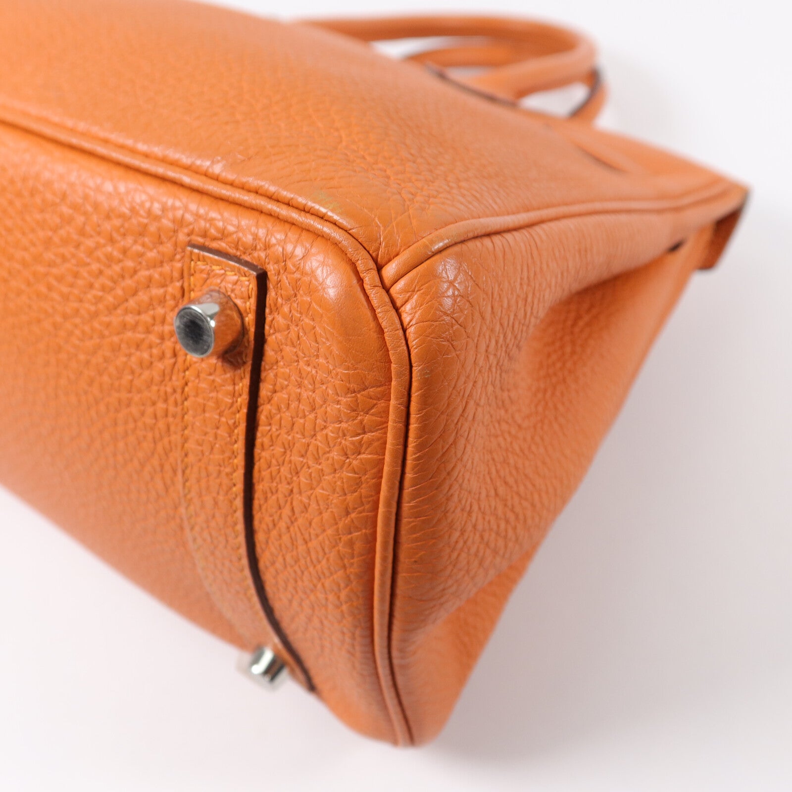 HERMES Togo皮革Birkin 30手挽袋Orange