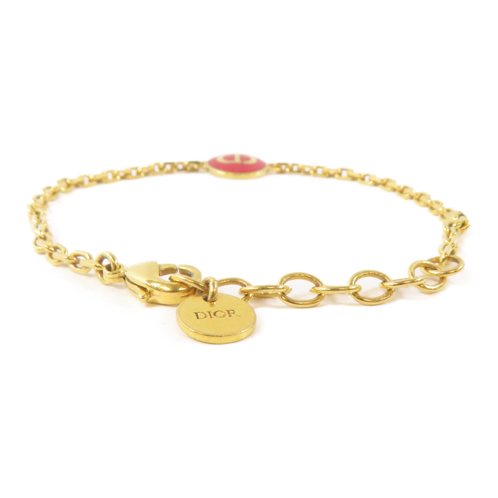 Dior 金屬Bracelet手鏈金色/紅色