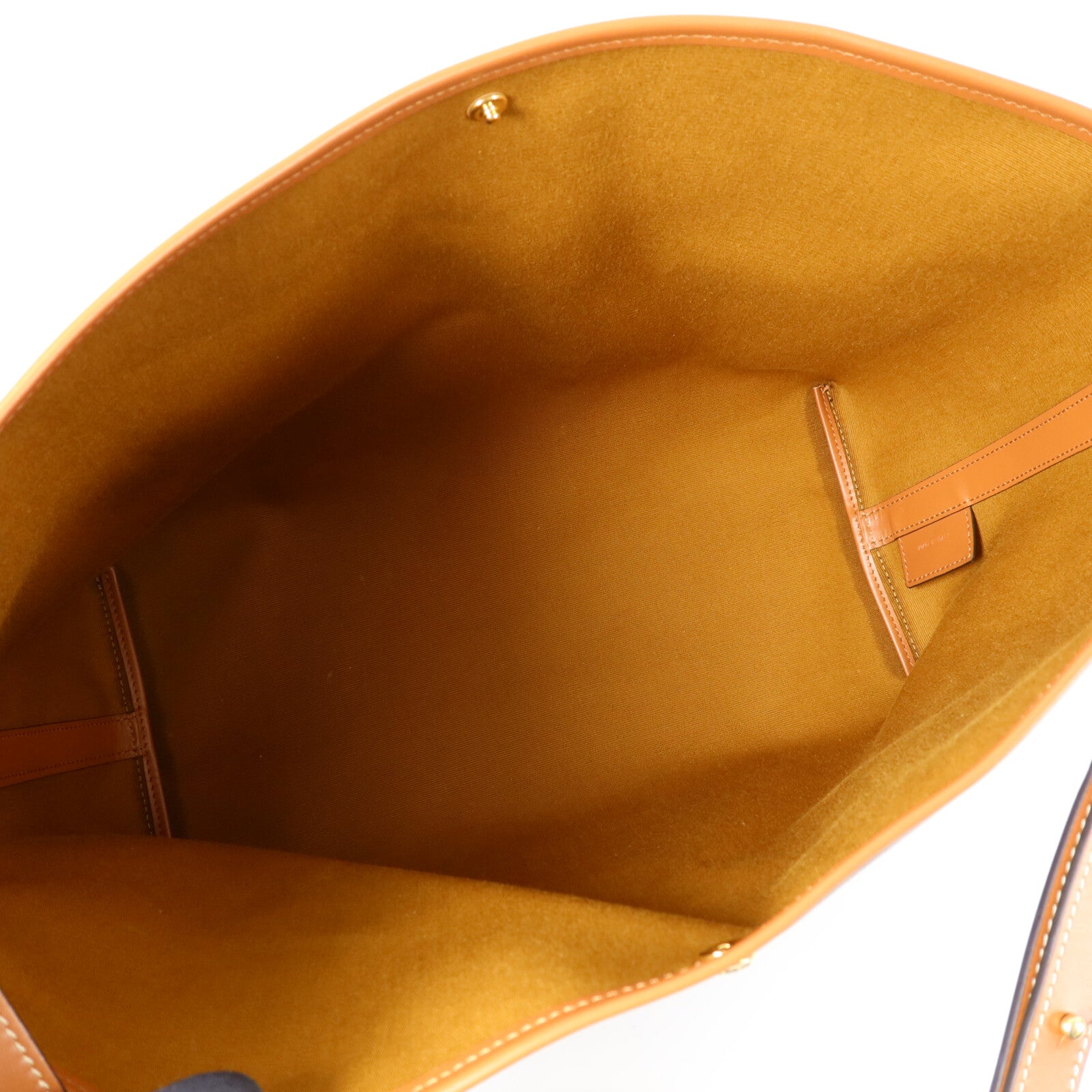 CELINE 塗層帆布/牛皮皮革Soft Shopper肩背袋
