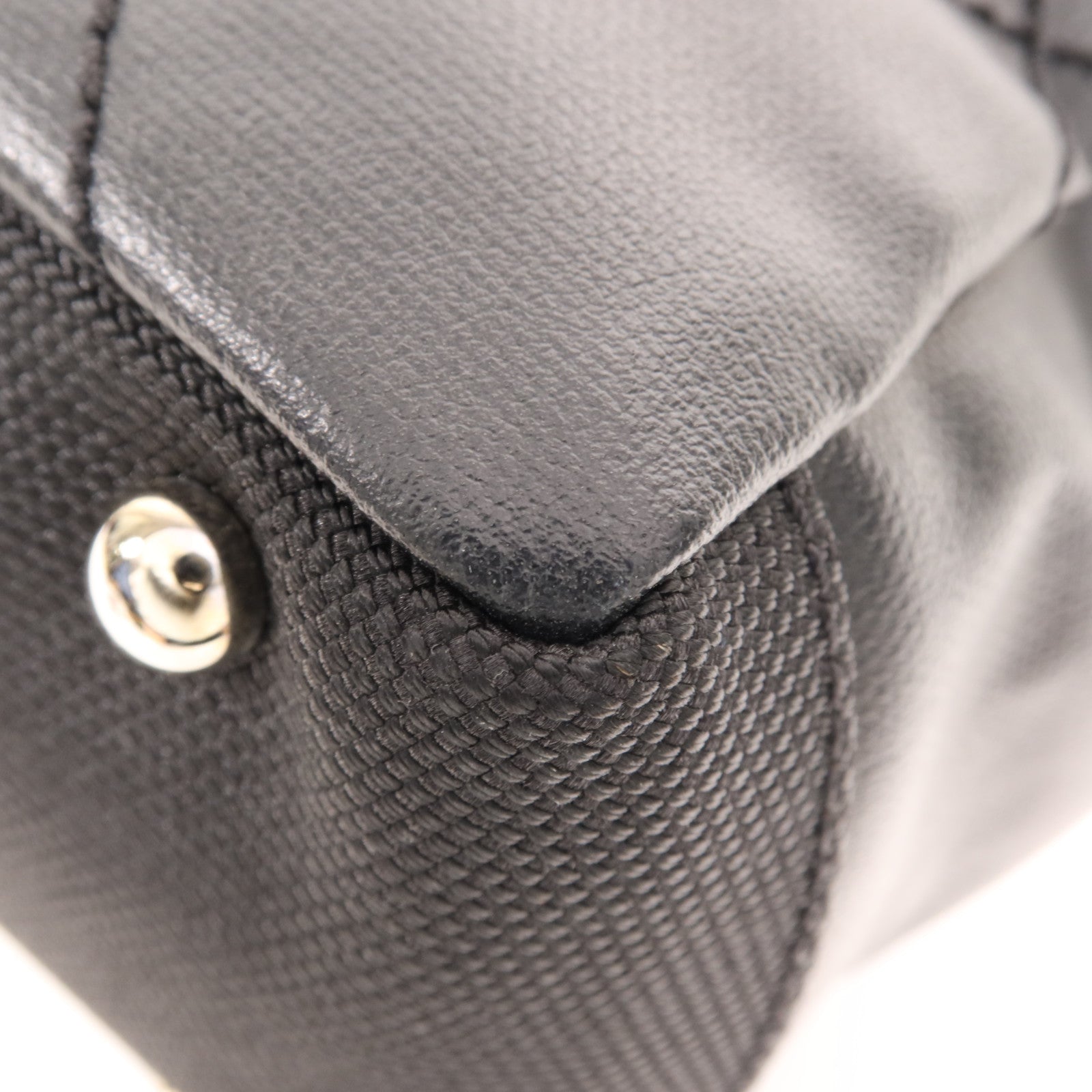 CHANEL 牛皮皮革Tote Bag銀扣手挽袋