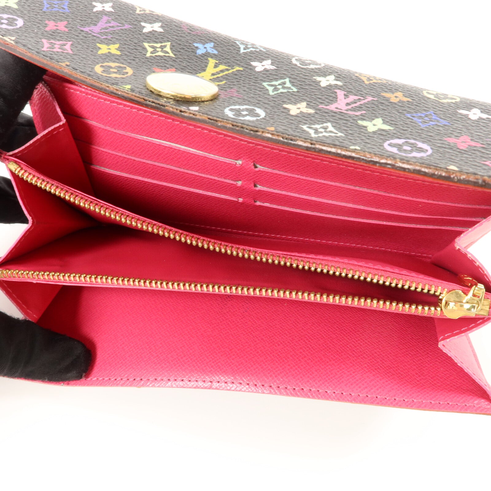 LOUIS VUITTON Monogram Multicolore Sarah Wallet長錢包