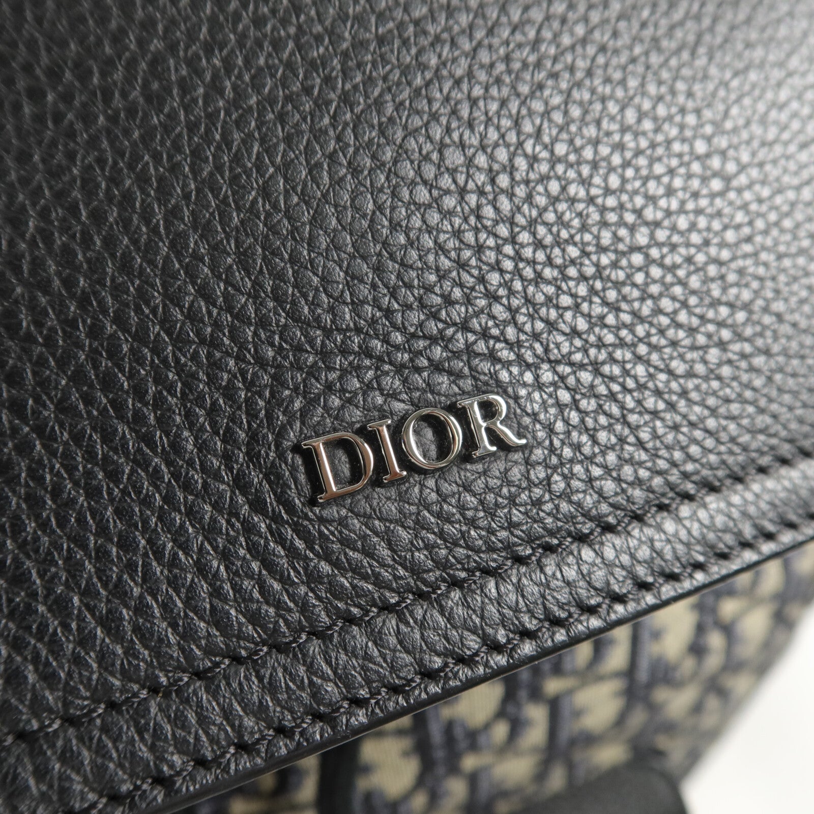 Dior 帆布/牛皮皮革Saddle Backpack背包