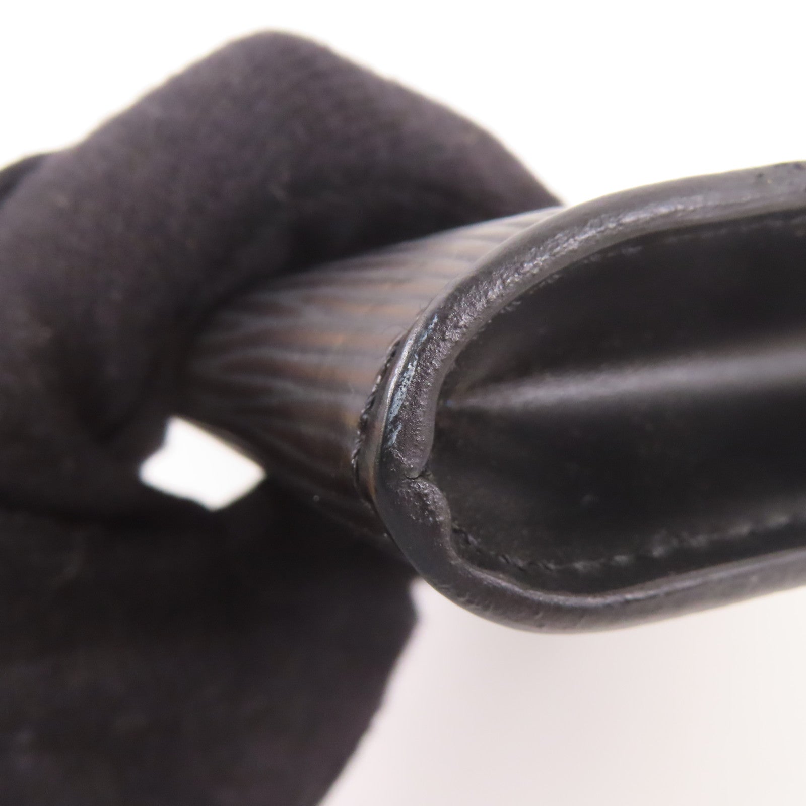 LOUIS VUITTON Epi Pochette Accessories Pouch金扣手挽袋黑色