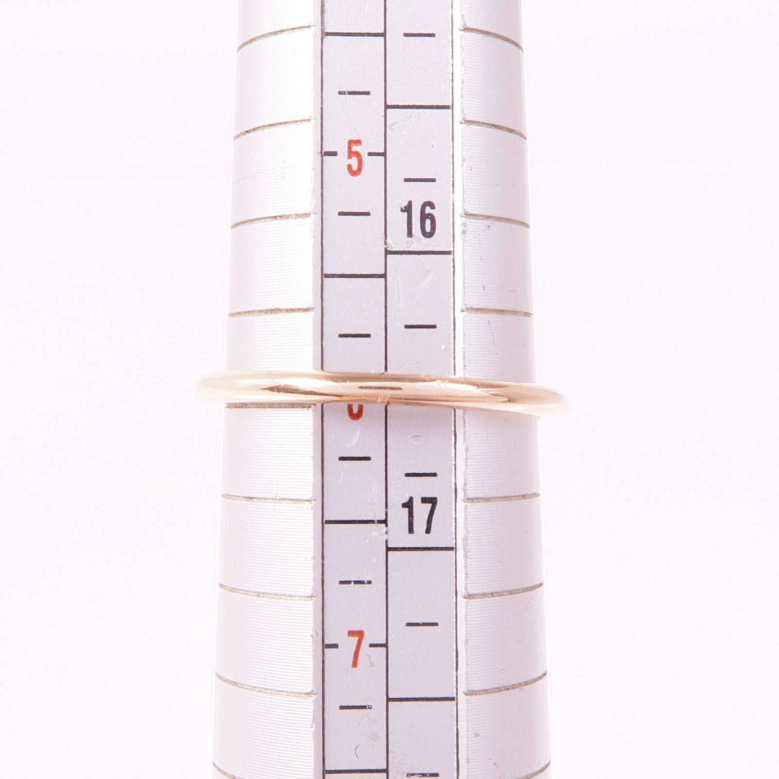 HERMES 18K玫瑰金Amulettes Kelly Ring鑽石戒指Hermes#52/US#6