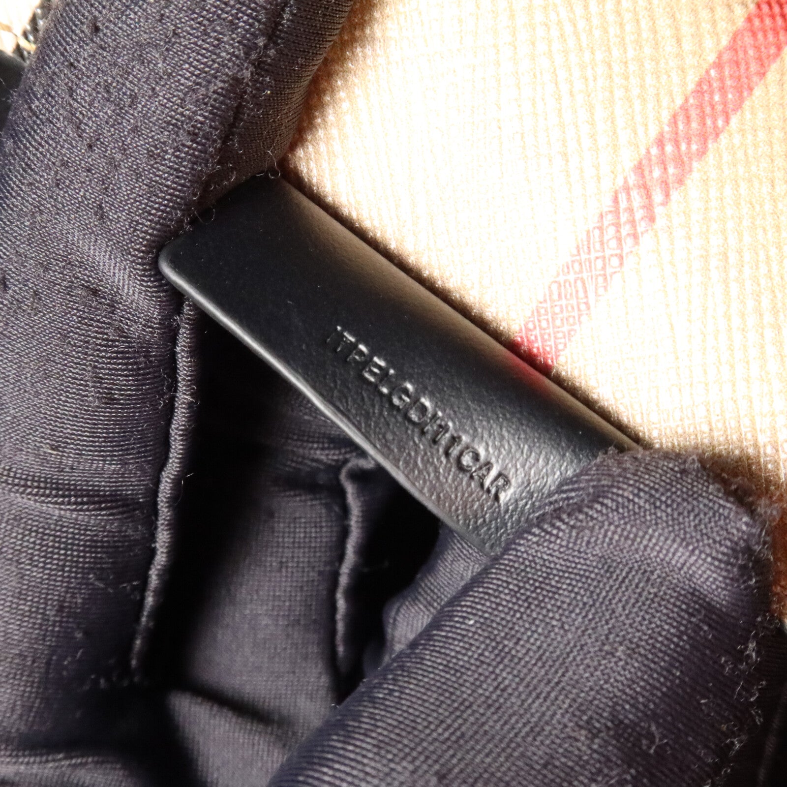 BURBERRY 塗層帆布Icon Stripe手挽袋