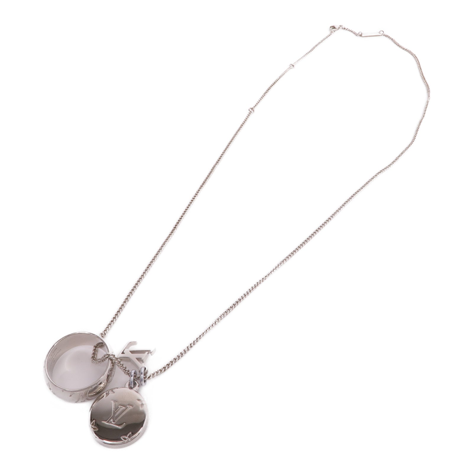 LOUIS VUITTON 金屬Monogram Charms Necklace項鍊