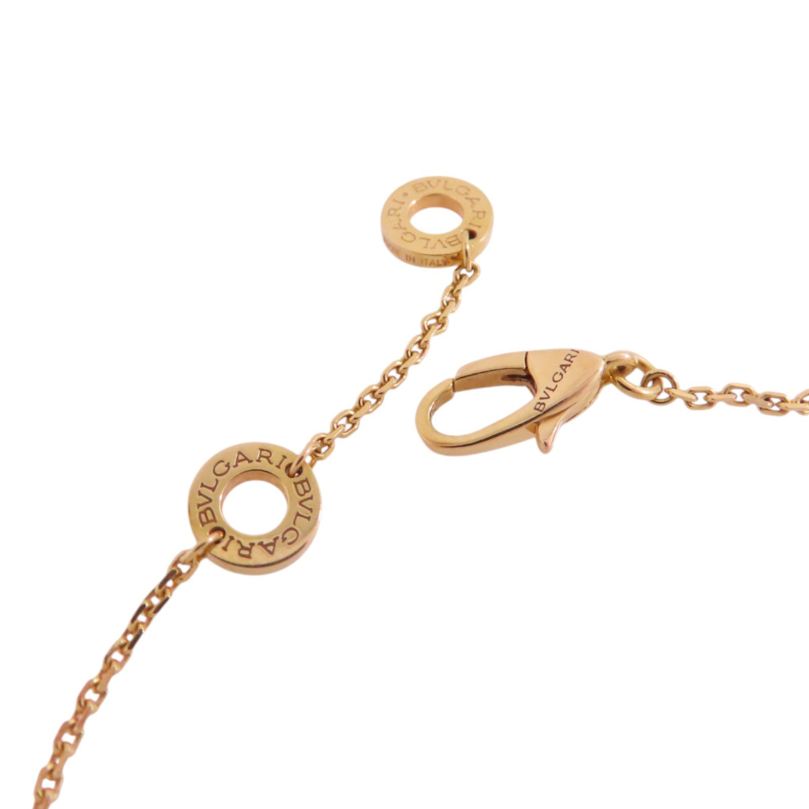 BVLGARI 18K玫瑰金/珍珠母/鑽石Diva's Dream Diamond Mother of Pearl Necklace項鏈