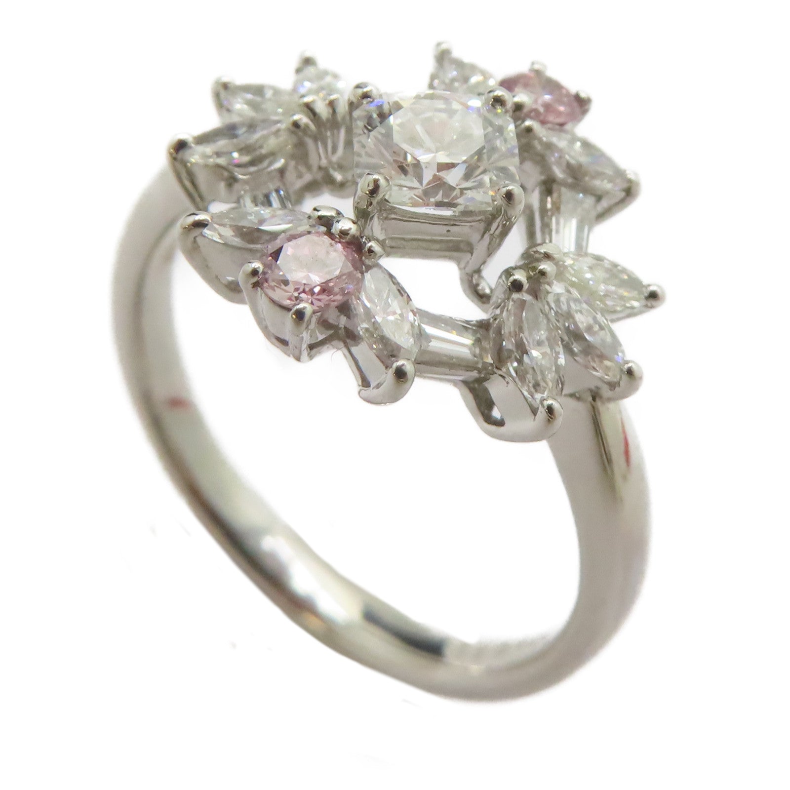 JEWELRY PT900鉑金Diamond Ring 0.55ct鑽石/0.78ct鑚石戒指US#9.5