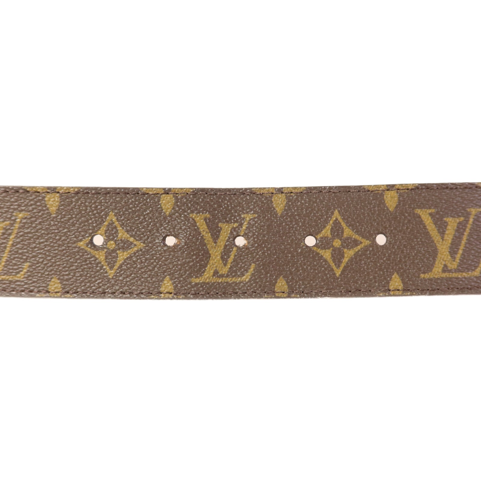 LOUIS VUITTON Monogram Belt金扣皮帶