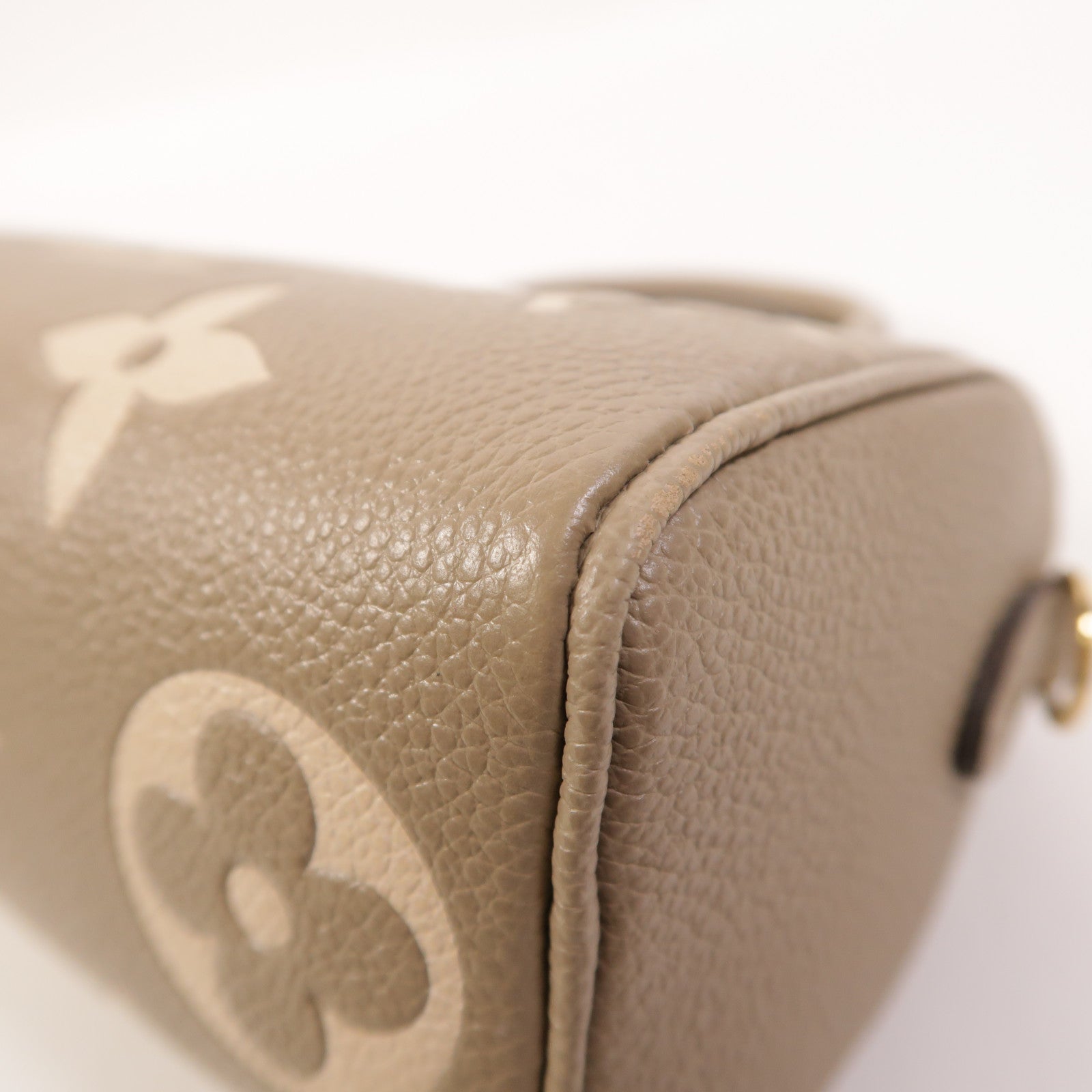LOUIS VUITTON Monogram Empreinte Nano Speedy金扣手挽肩背兩用袋