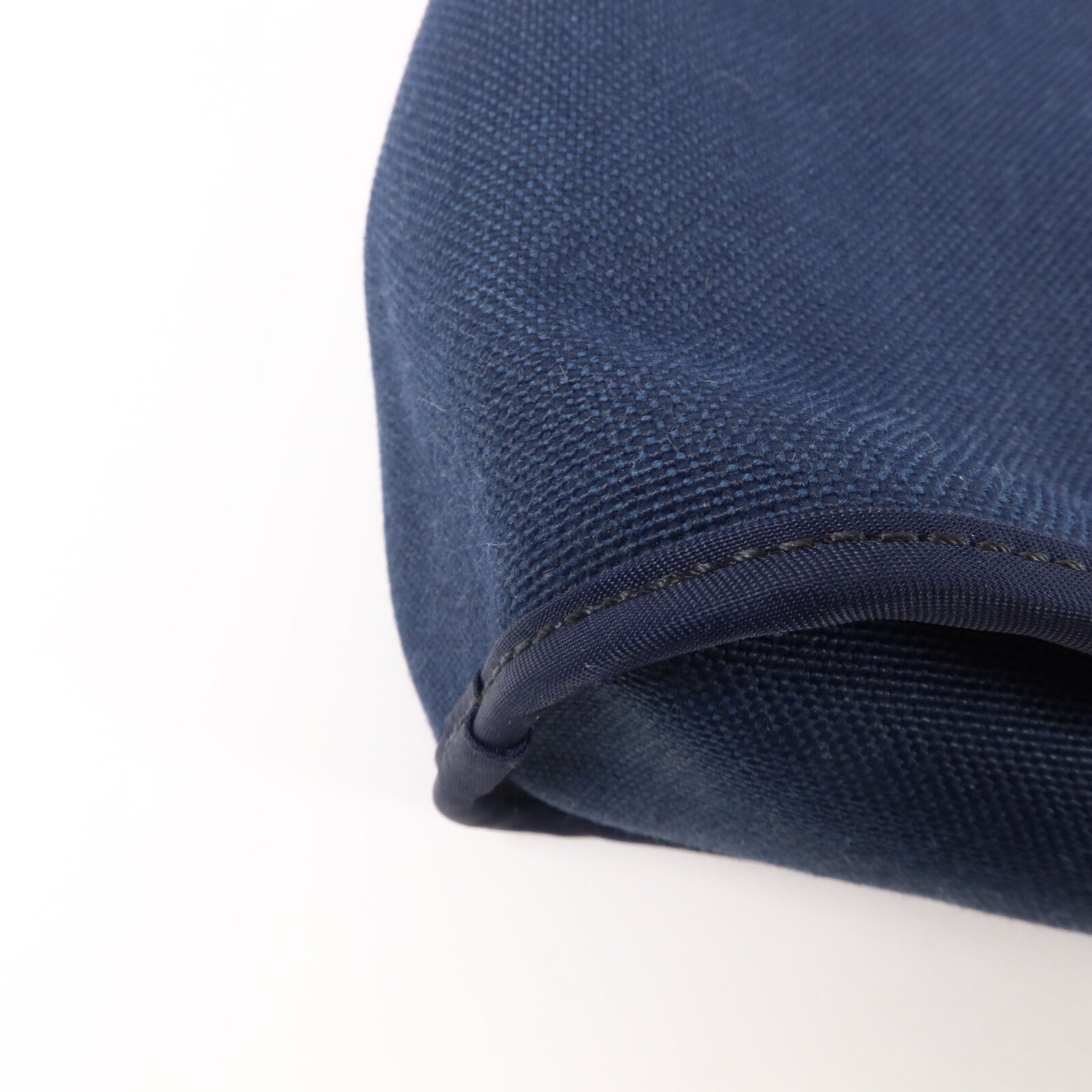 HERMES 帆布Cabag PM手挽肩背兩用袋Bleu Indigo