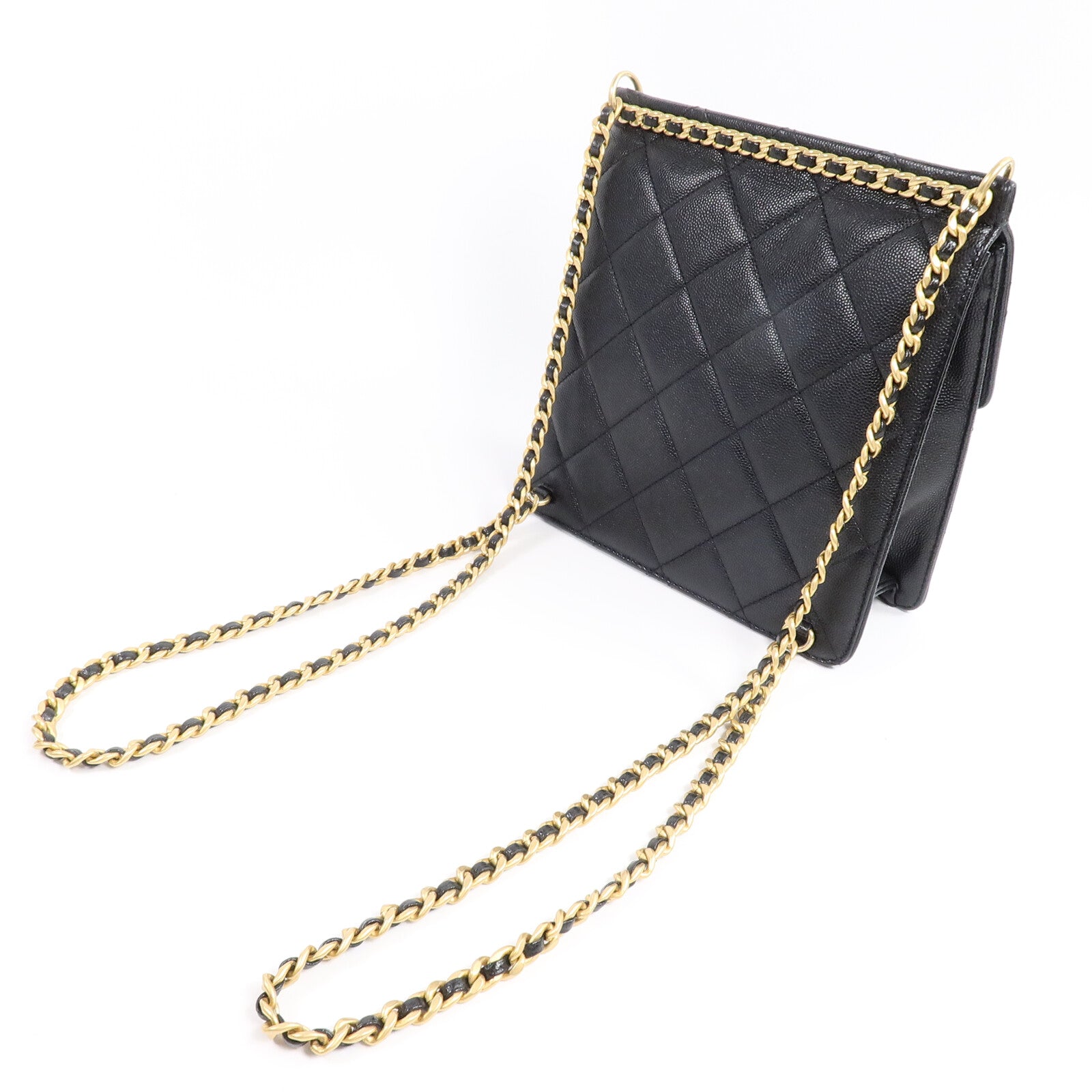 CHANEL 牛皮皮革Chain Backpack背包