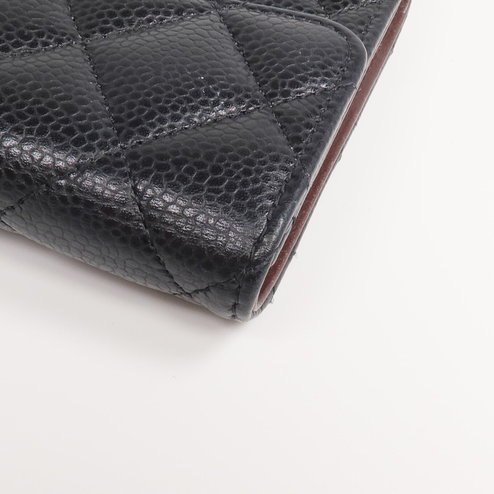 CHANEL 牛皮皮革Wallet金扣錢包