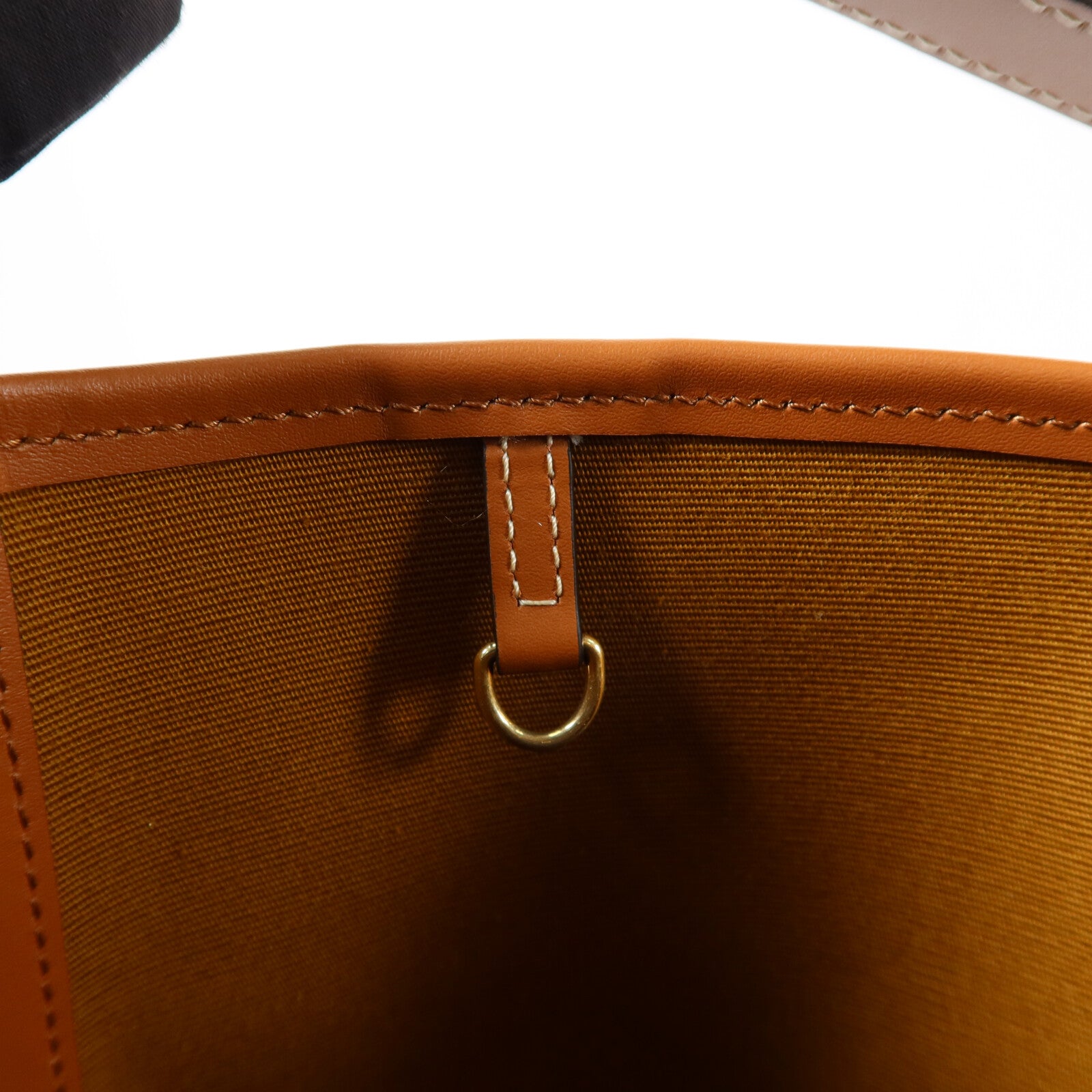 CELINE 塗層帆布/牛皮皮革Soft Shopper肩背袋