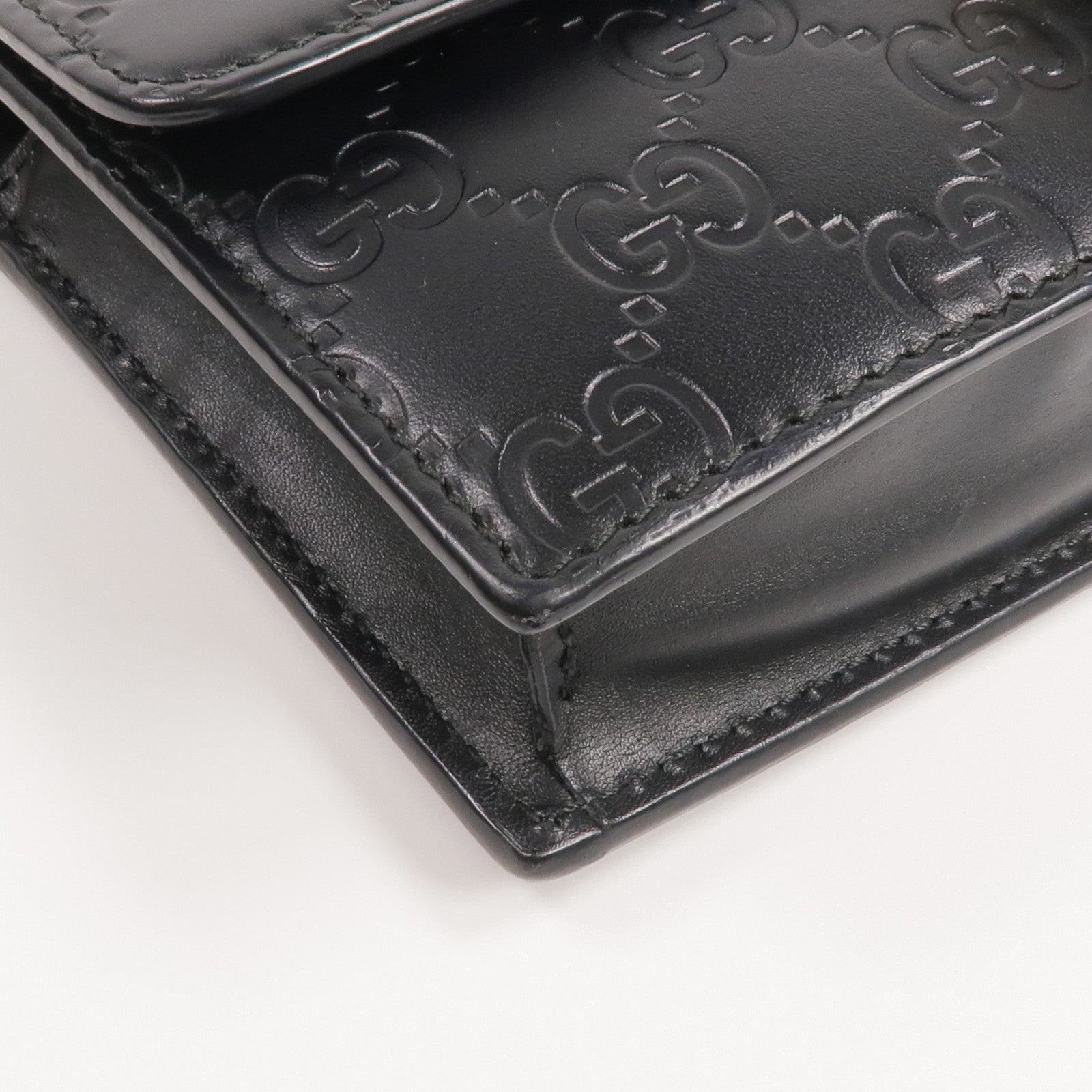 GUCCI 牛皮皮革Chain Shoulder Bag金扣鏈帶肩背袋