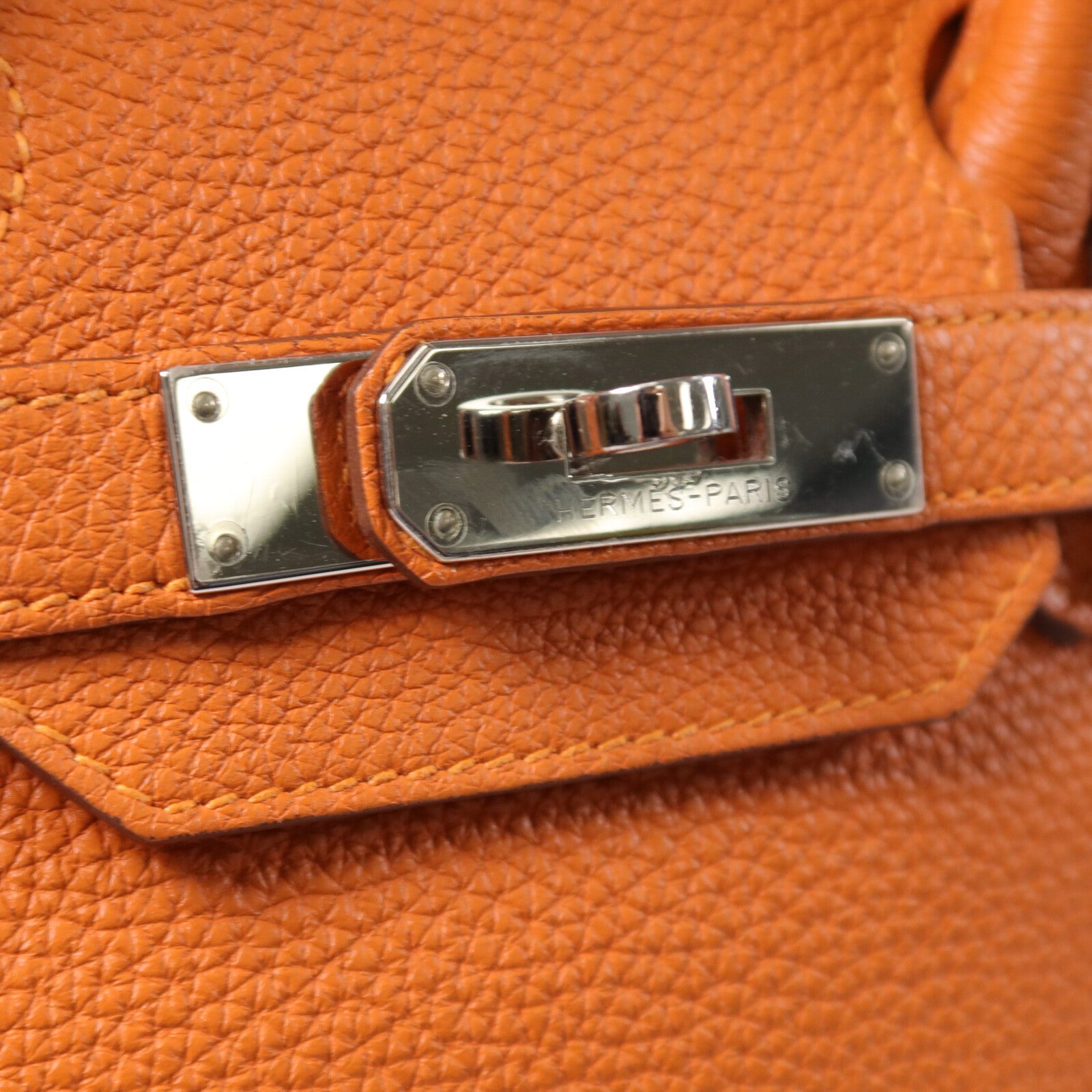HERMES Togo皮革Birkin 30手挽袋Orange