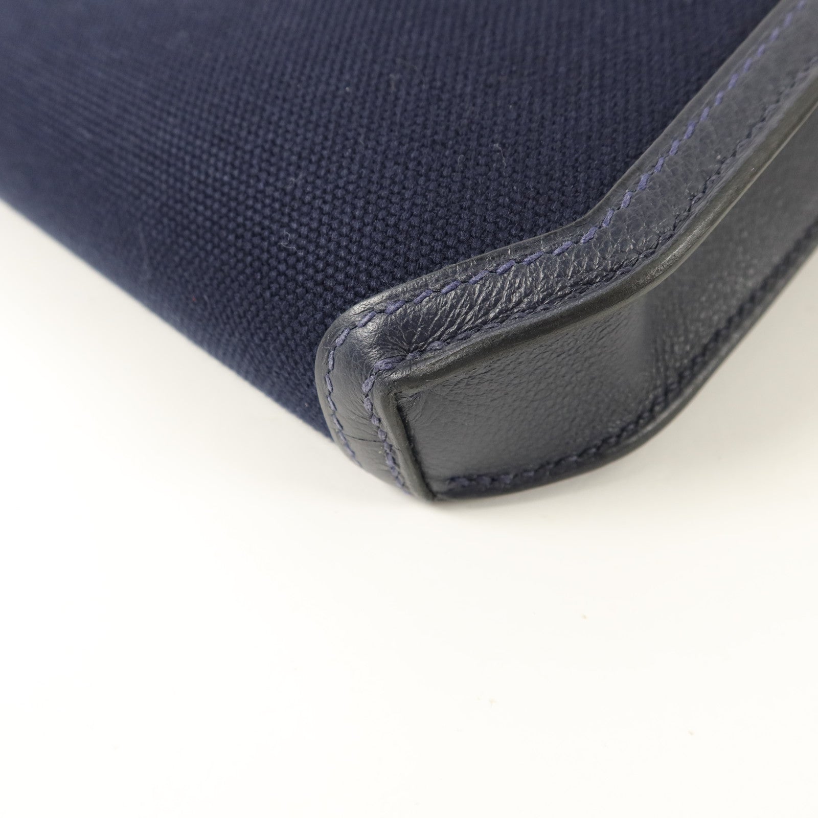 HERMES Woolycot/Togo皮革Kelly Depeches 25手拿包Navy