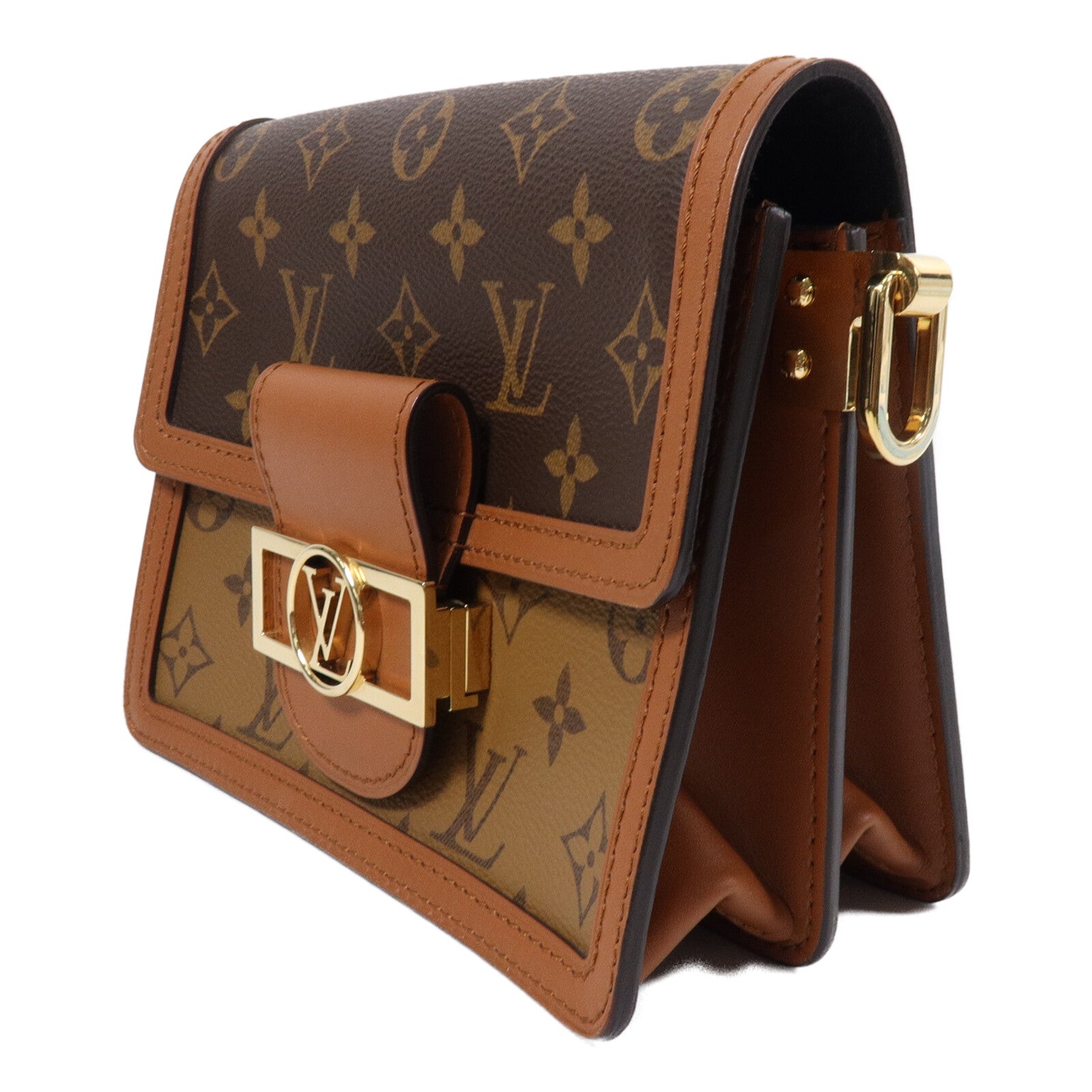 LOUIS VUITTON Monogram Reverse Mini Dauphine手挽肩背兩用袋