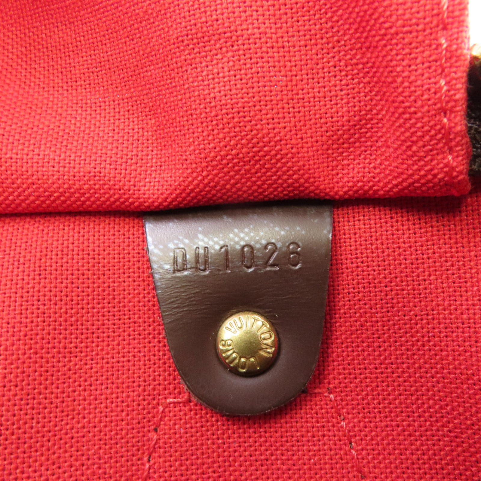 LOUIS VUITTON Damier Speedy 30金扣手挽袋啡色