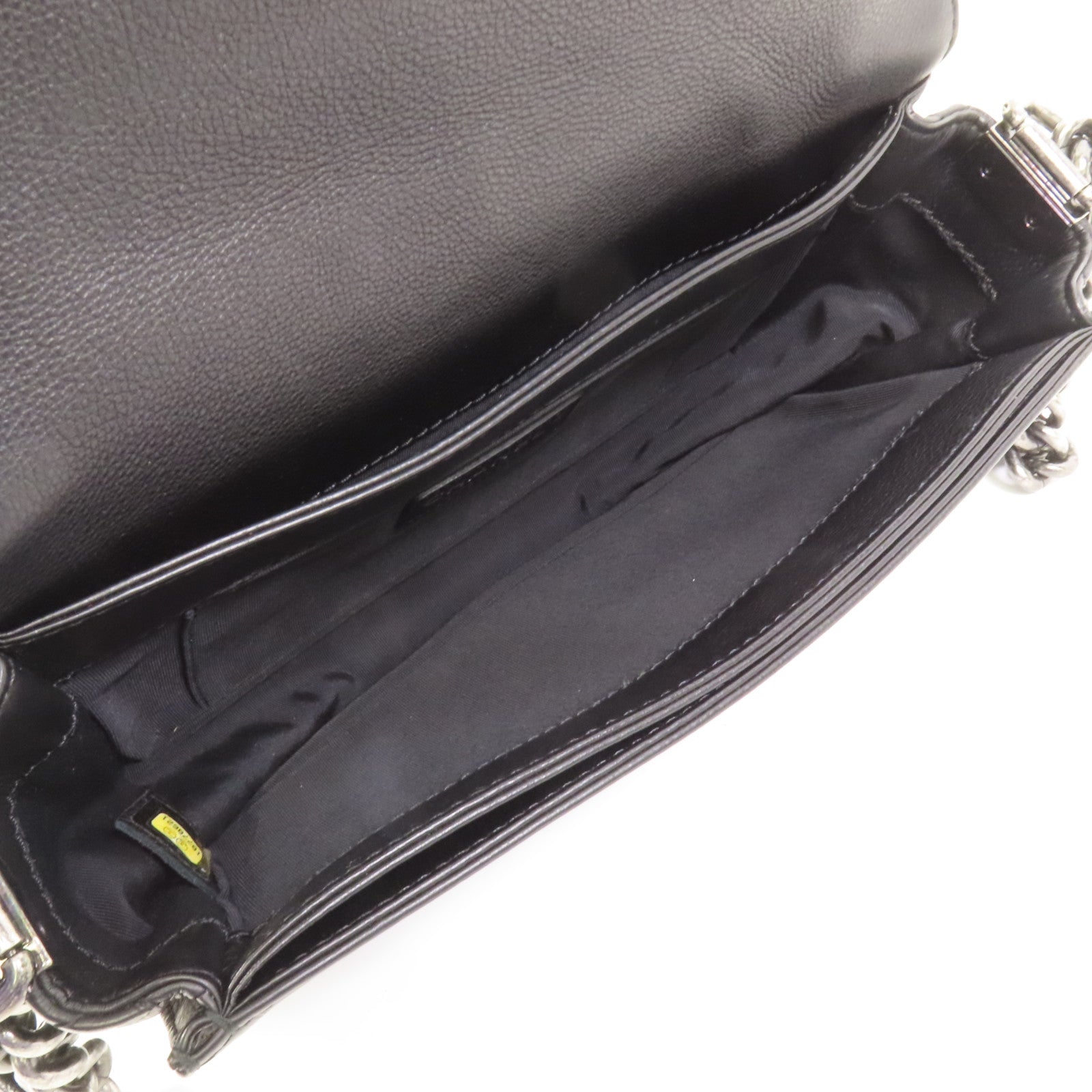 CHANEL 牛皮皮革Boy 25鏈帶肩背袋