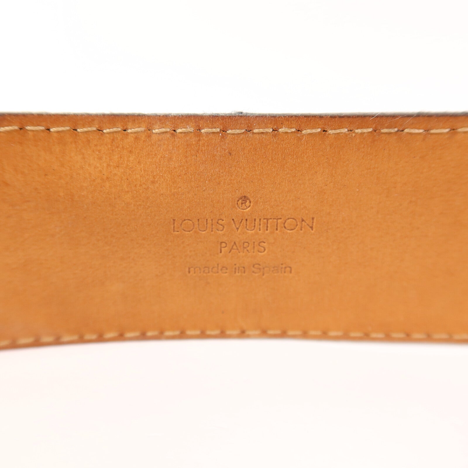 LOUIS VUITTON Monogram Belt金扣皮帶