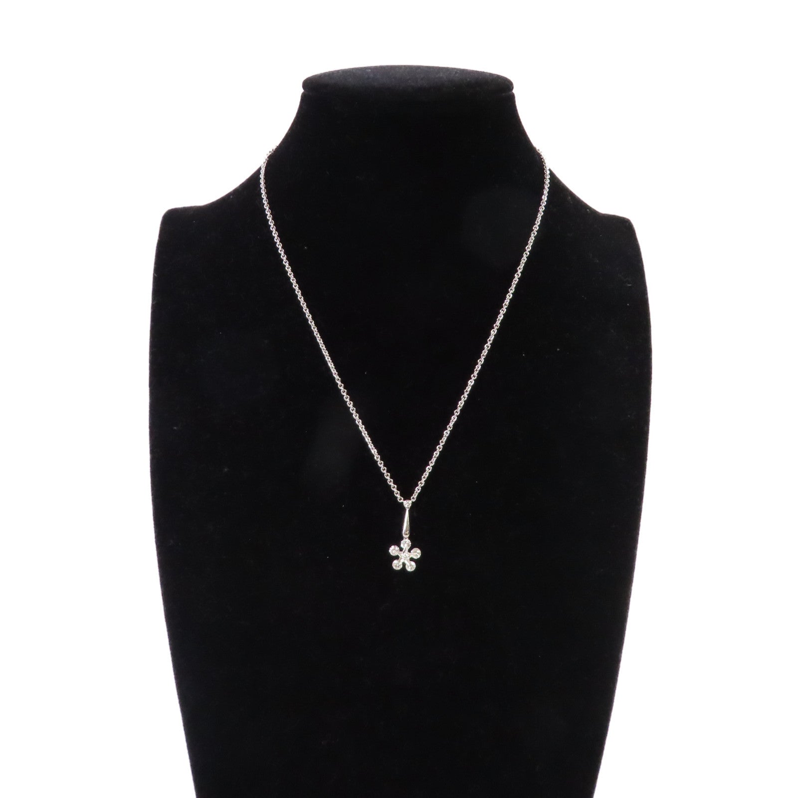 JEWELRY 0.78ct Diamond Necklace 18K White Gold