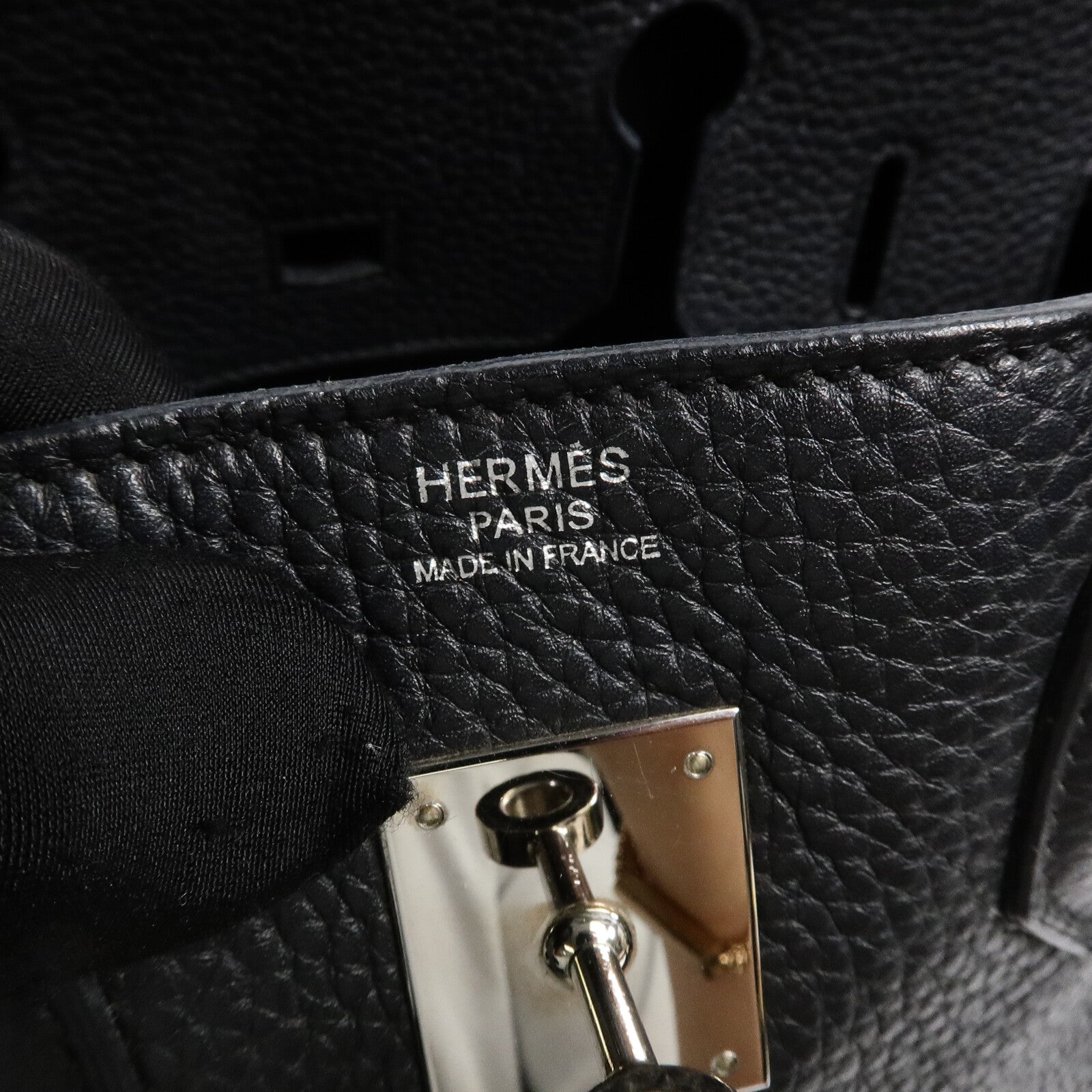 HERMES Togo皮革Birkin 30手挽袋Noir