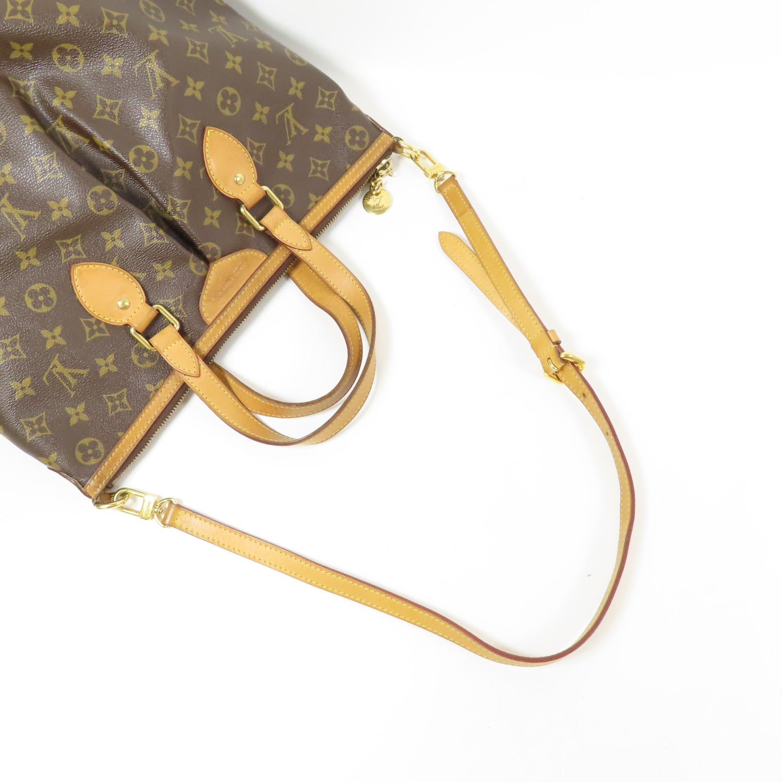 LOUIS VUITTON 【激減優惠】Monogram Palermo PM金扣手挽肩背兩用袋棕色