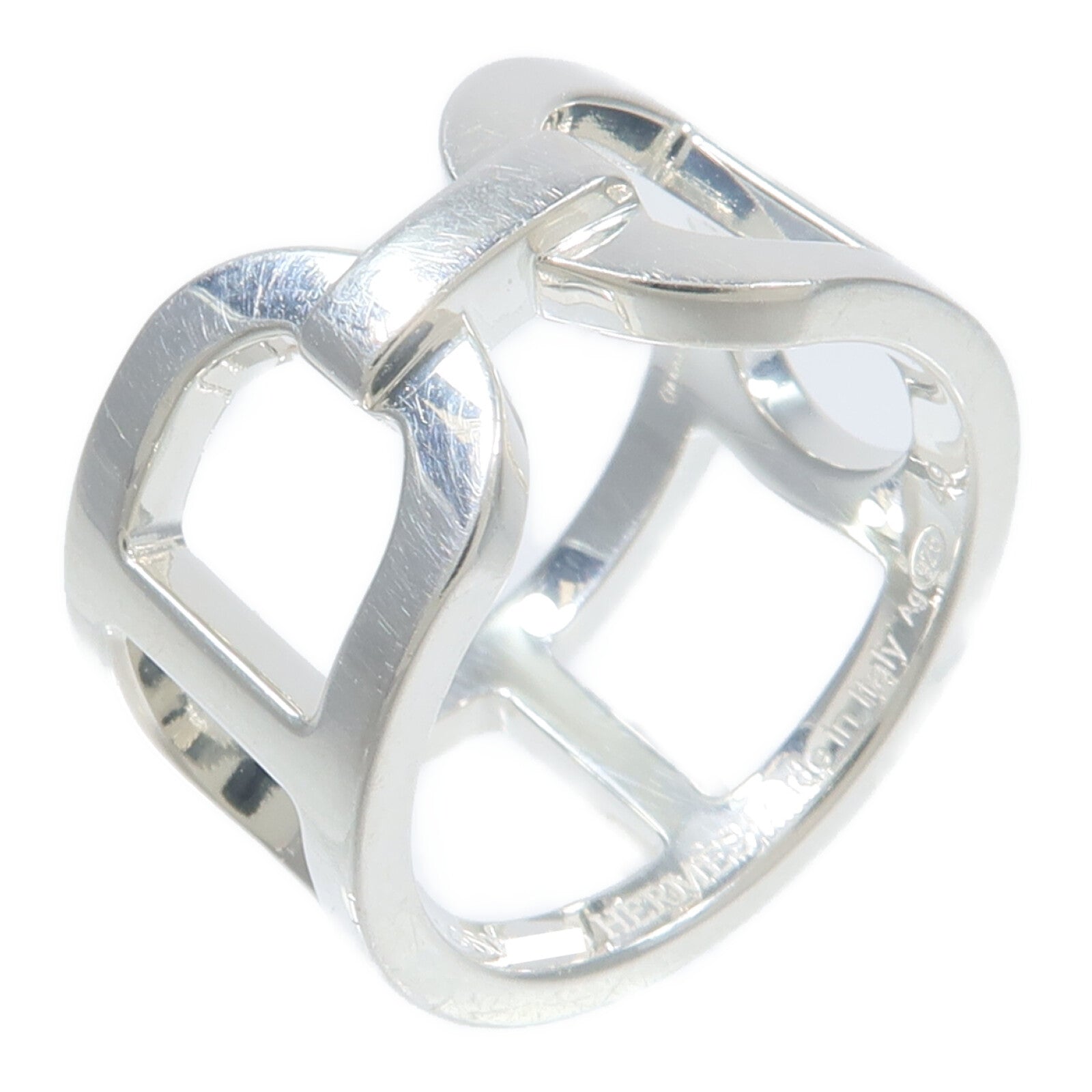 HERMES 925純銀Bague Ever Chaine d'Ancre MM戒指