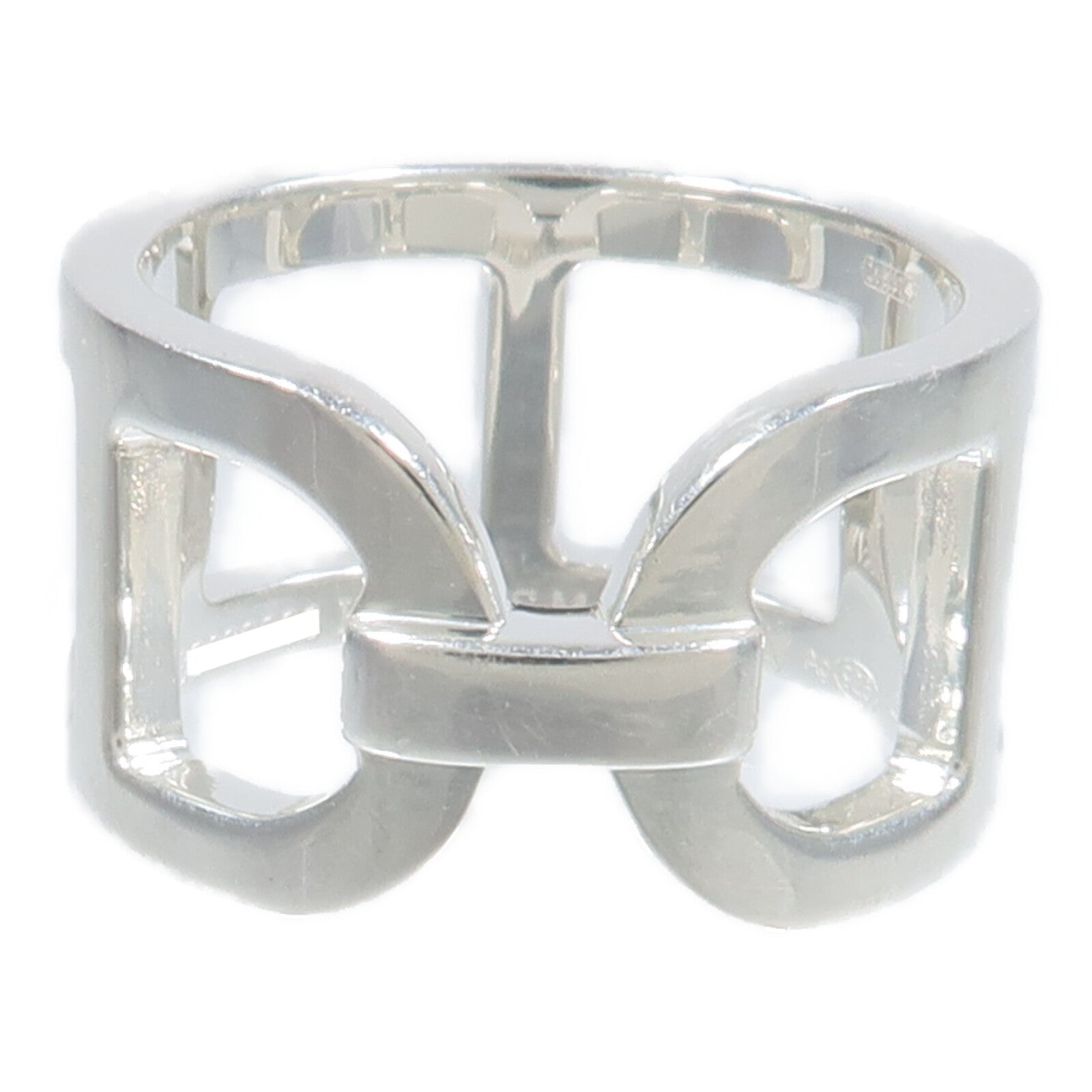 HERMES 925純銀Bague Ever Chaine d'Ancre MM戒指