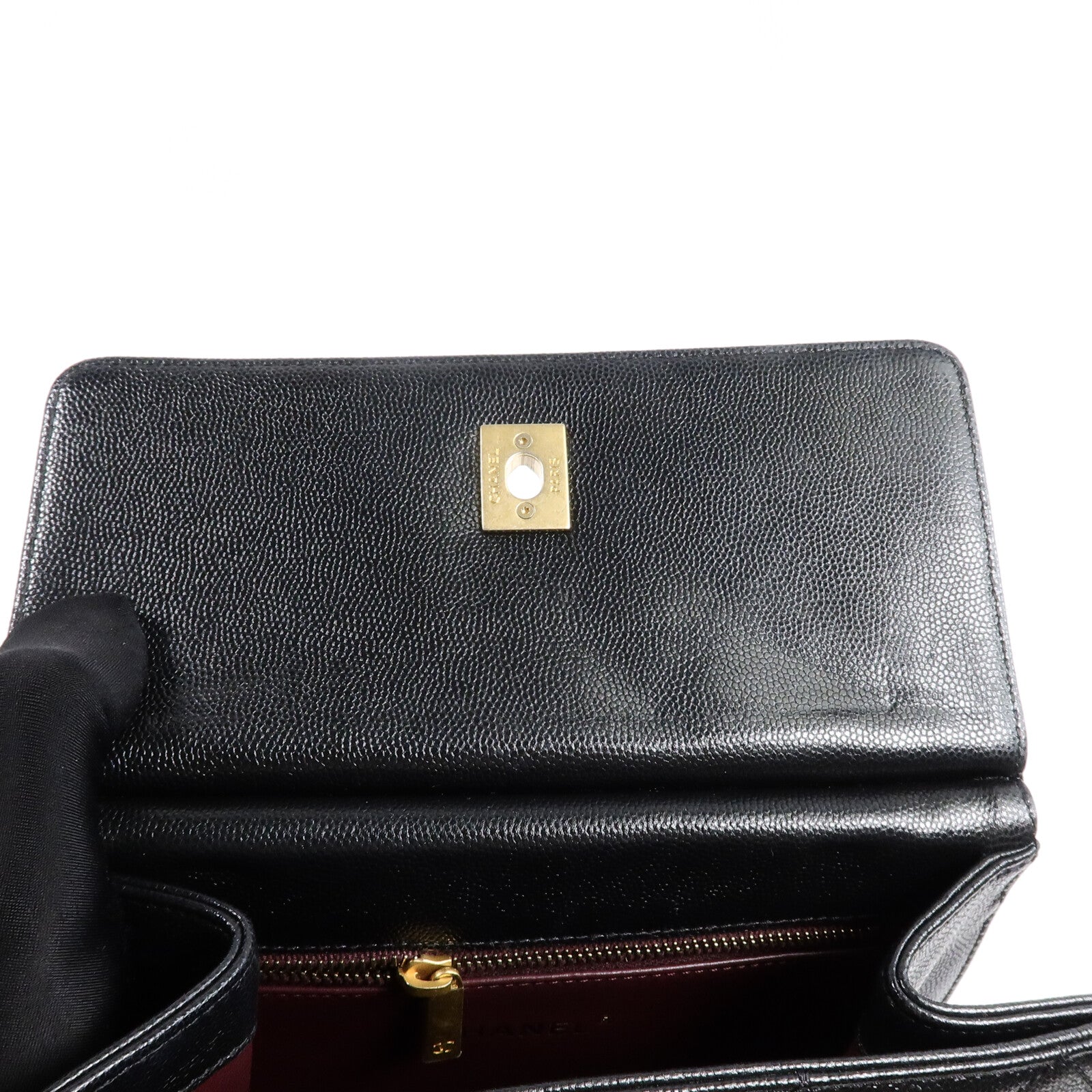 CHANEL 牛皮皮革Chain Backpack背包