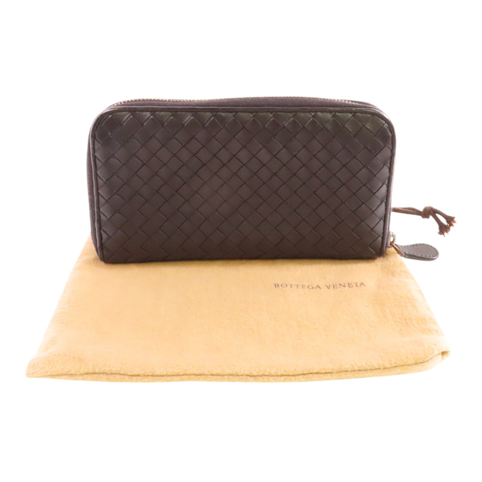 BOTTEGA VENETA 織紋皮革Zipper Long Wallet拉鏈長錢包